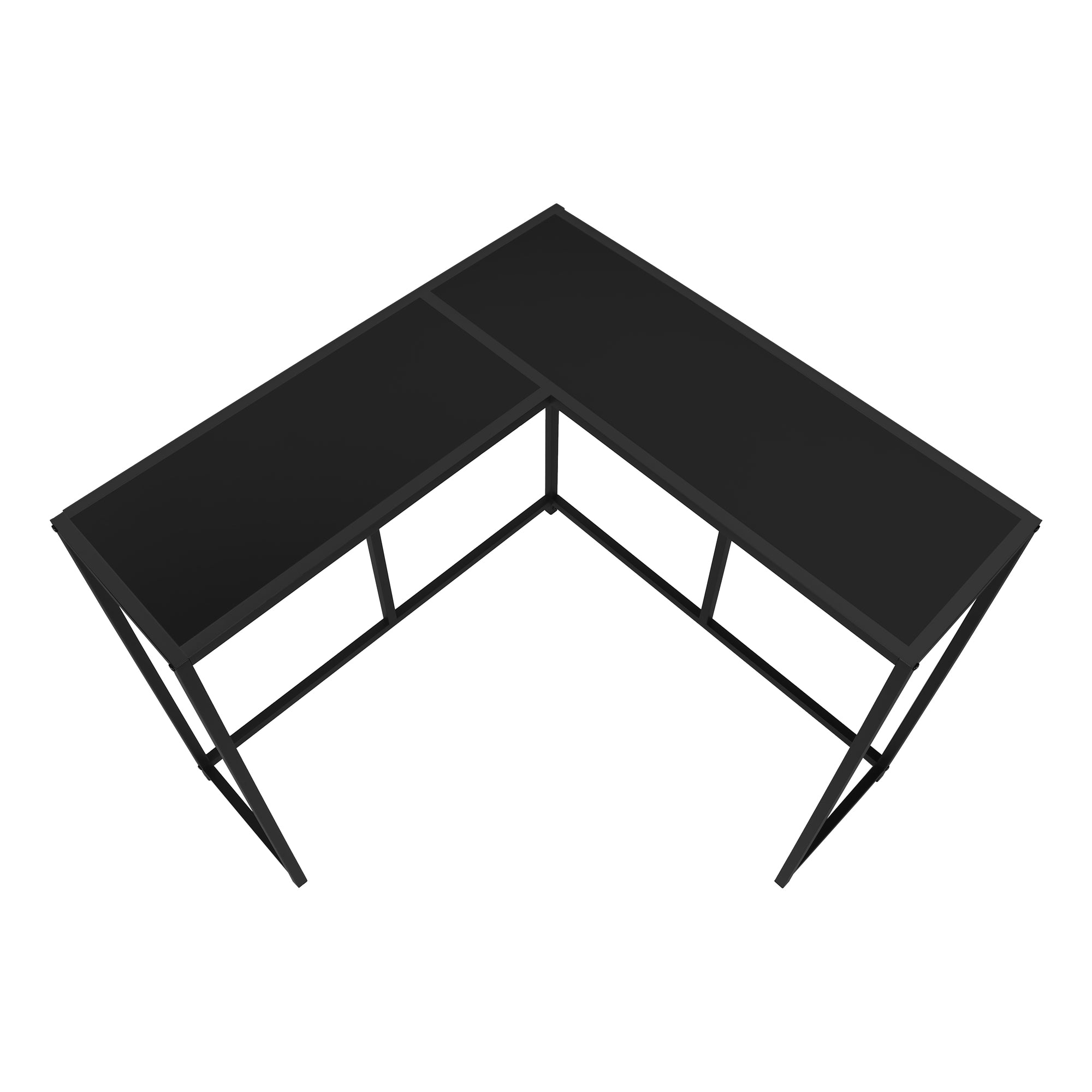 TABLE D'APPOINT - 36"L / NOIR / CONSOLE DE COIN – I 2157.