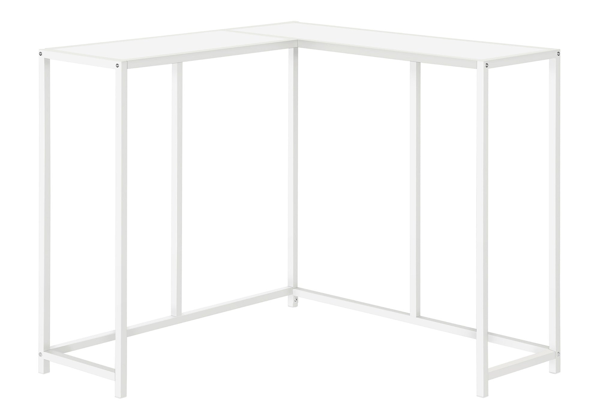 TABLE D'APPOINT - 36"L / BLANC / CONSOLE DE COIN – I 2160.