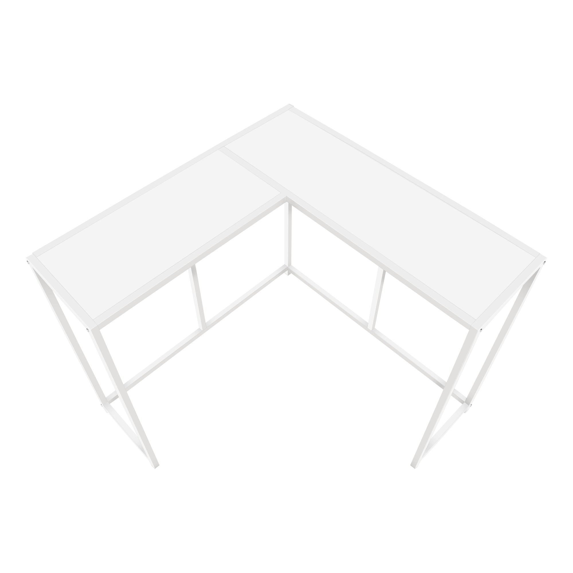 TABLE D'APPOINT - 36"L / BLANC / CONSOLE DE COIN – I 2160.