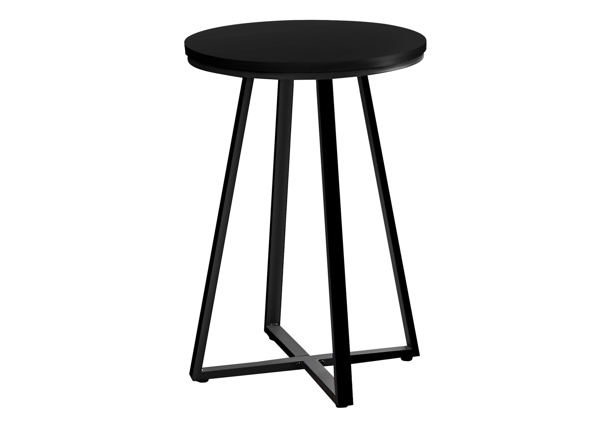 TABLE DE CHEVET - 22"H / NOIR / METAL NOIR – I 2175.