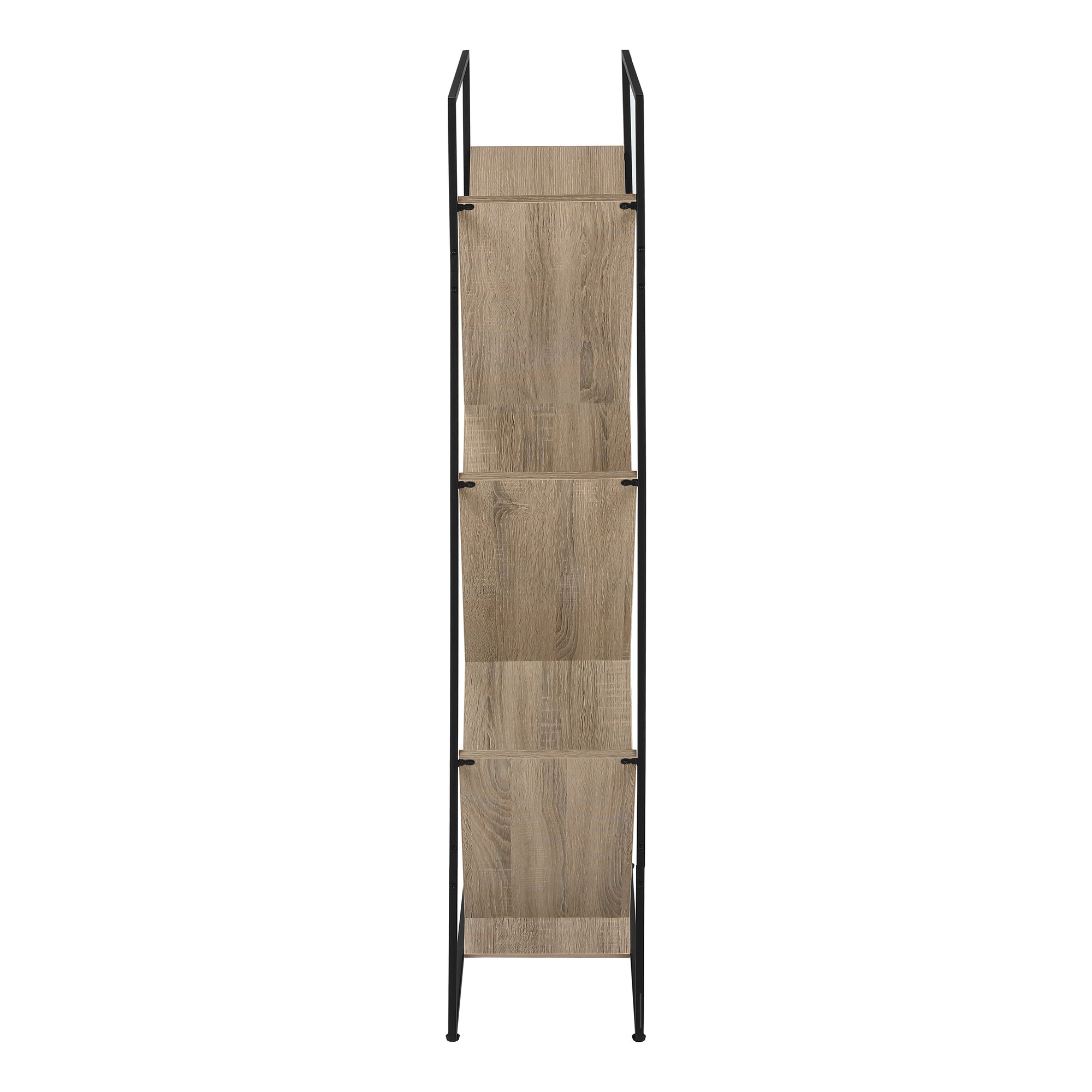 ETAGERE - 60"H / TAUPE FONCE / METAL NOIR – I 2201.