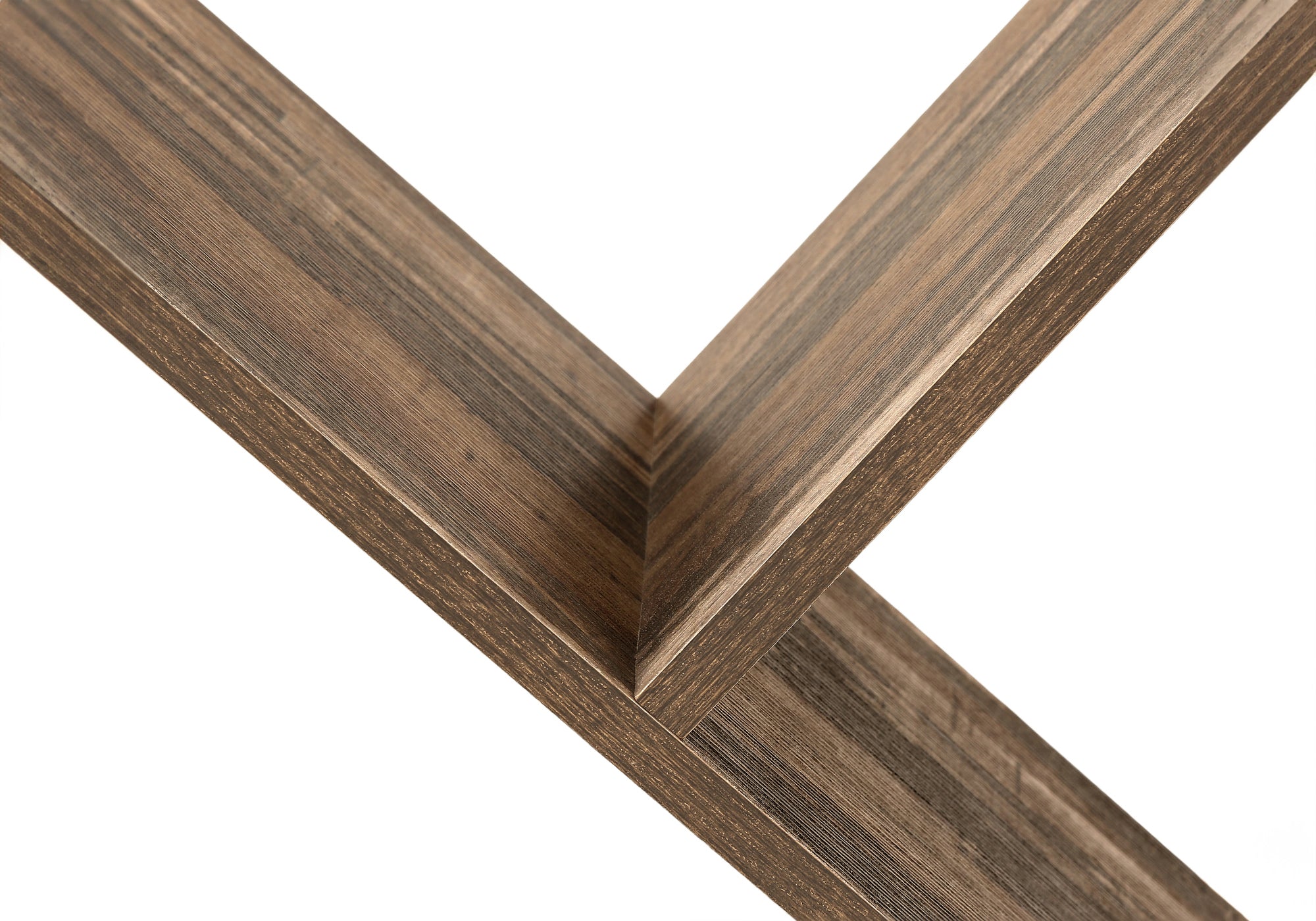 ETAGERE - 60"H / FAUX BOIS BRUN / METAL NOIR – I 2202.