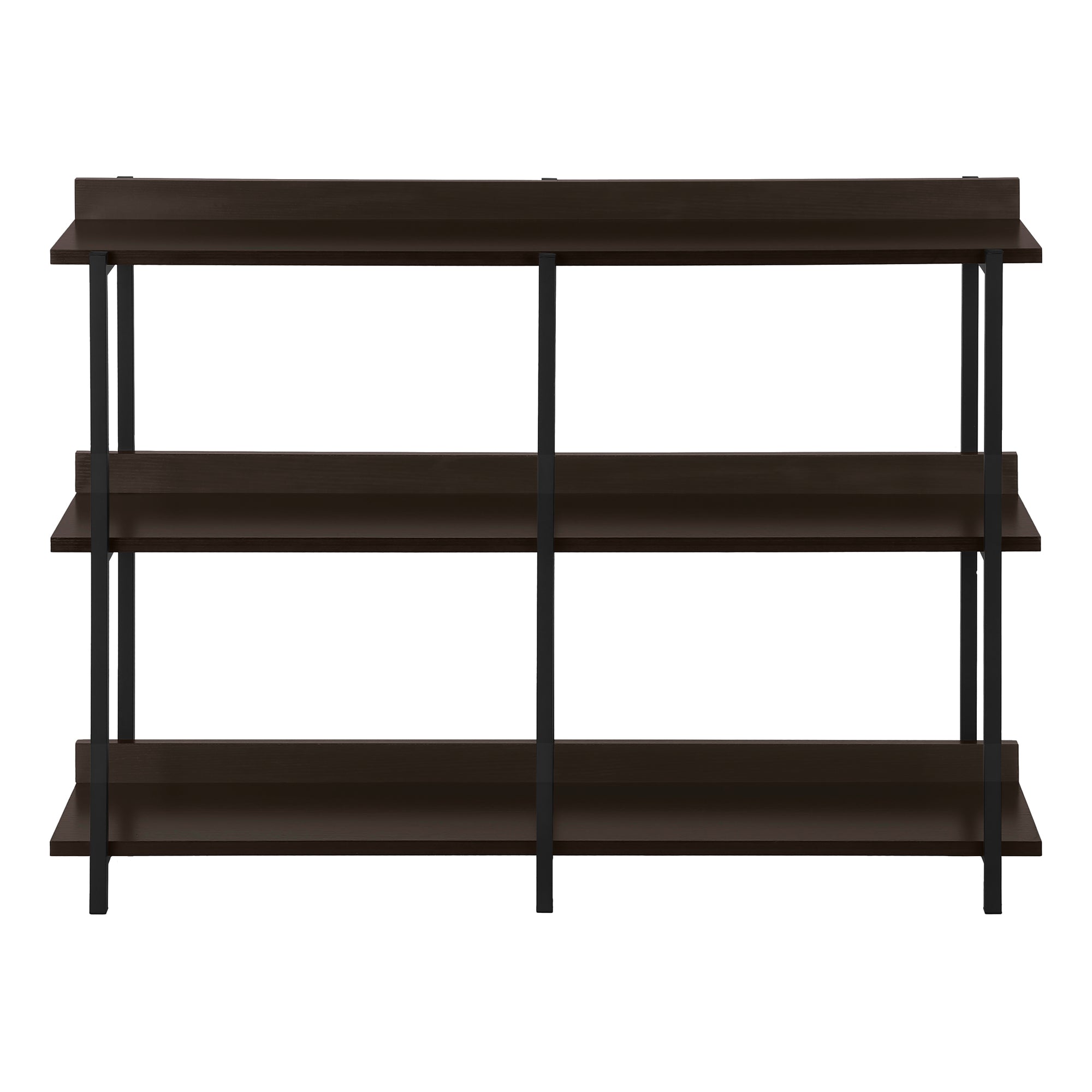 TABLE D'APPOINT - 48"L / CONSOLE ESPRESSO / METAL NOIR – I 2215.