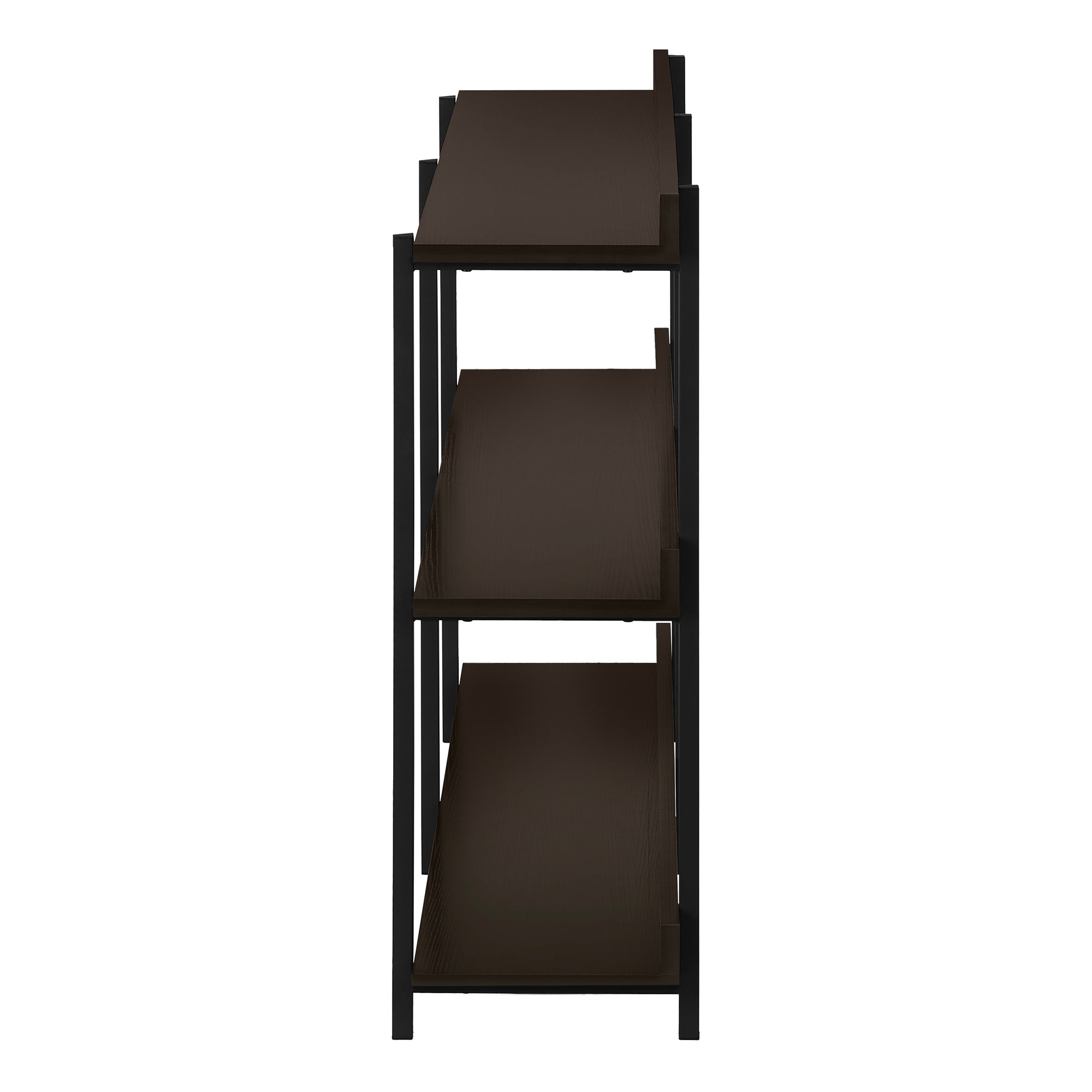 TABLE D'APPOINT - 48"L / CONSOLE ESPRESSO / METAL NOIR – I 2215.
