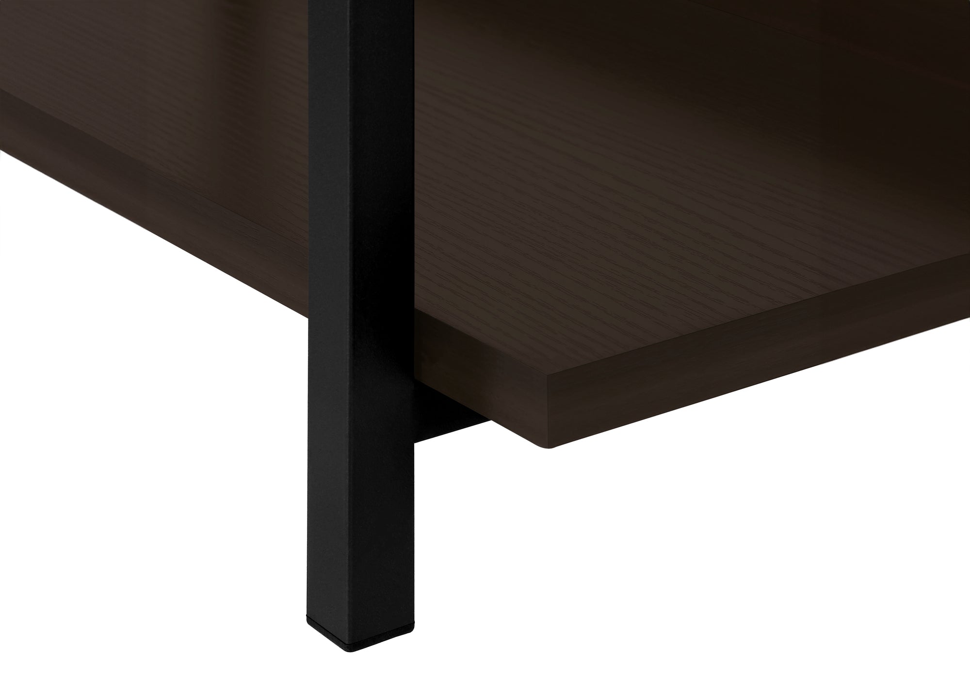 TABLE D'APPOINT - 48"L / CONSOLE ESPRESSO / METAL NOIR – I 2215.