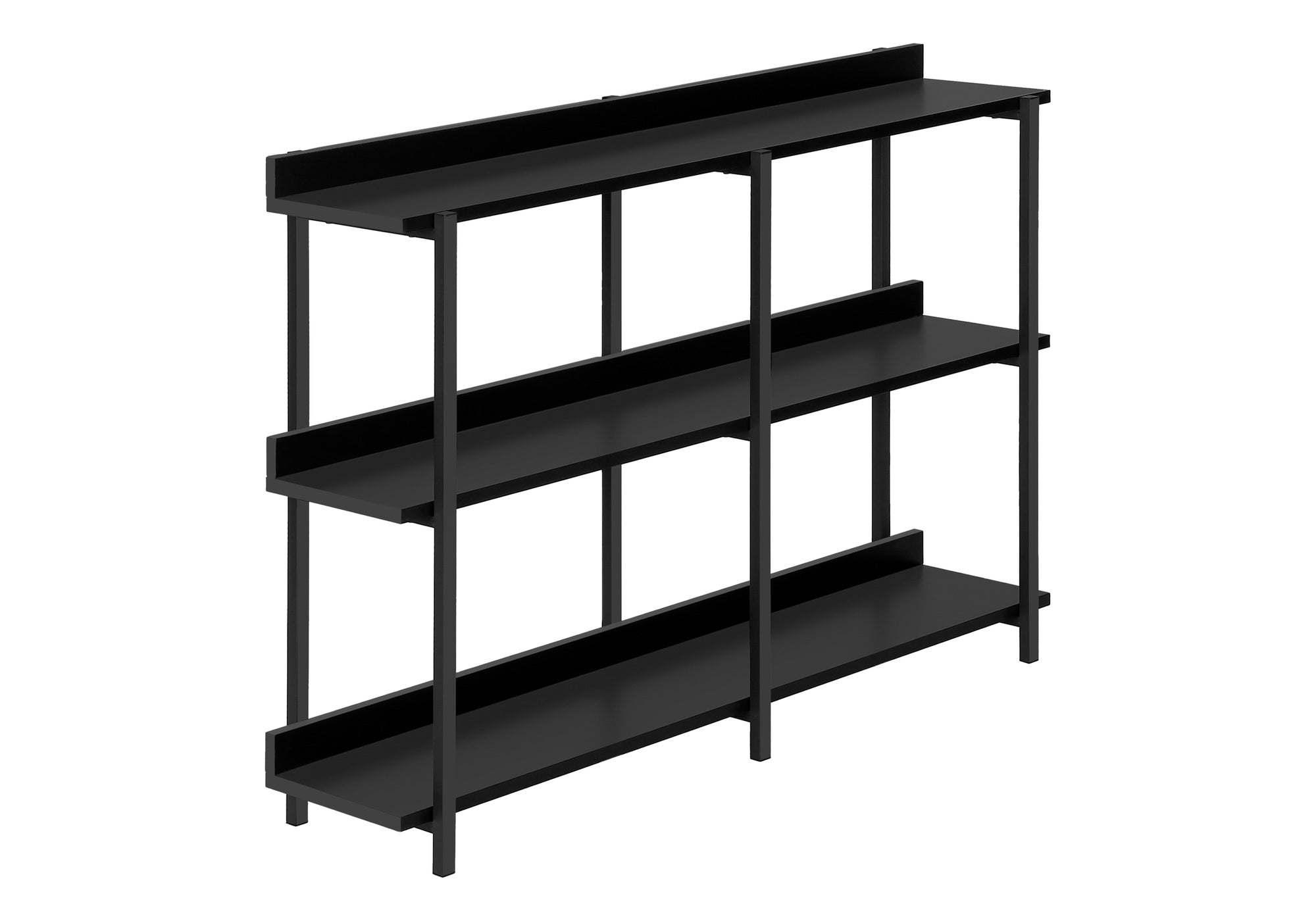 TABLE D'APPOINT - 48"L / CONSOLE NOIR / METAL NOIR – I 2219.