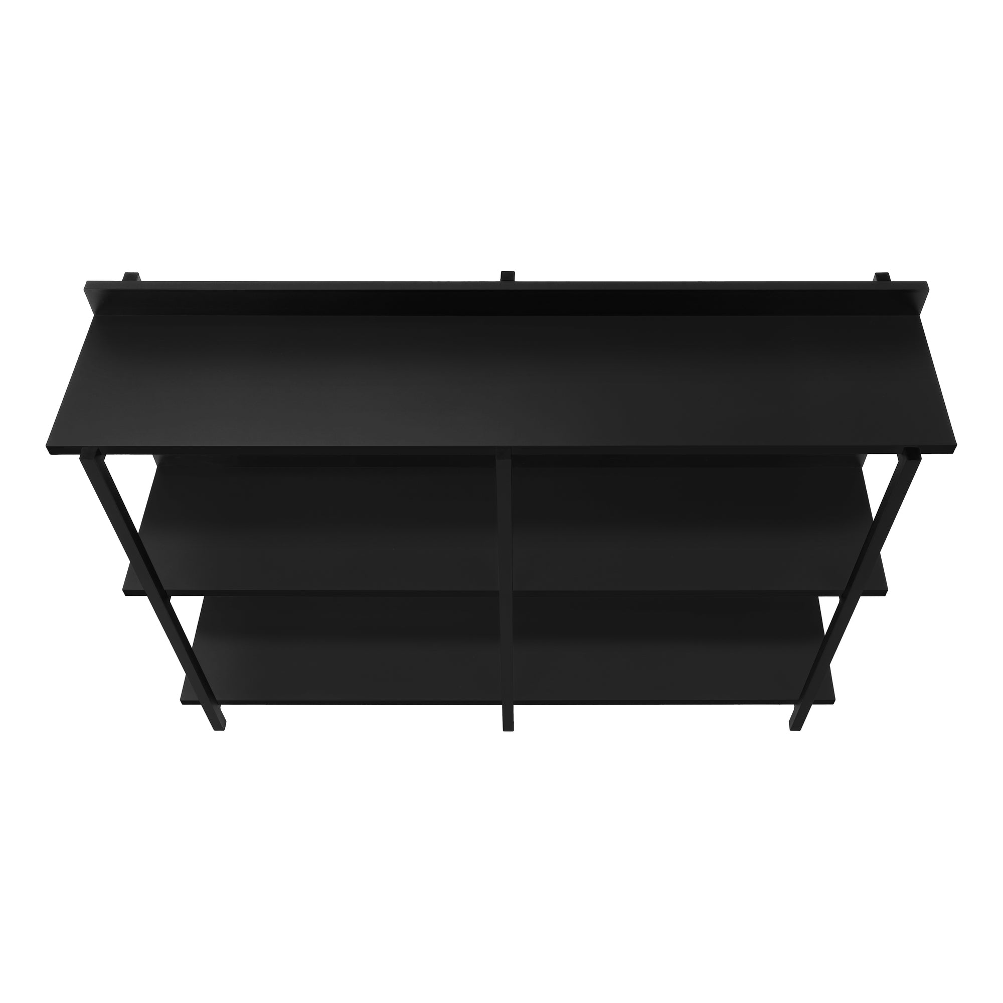 TABLE D'APPOINT - 48"L / CONSOLE NOIR / METAL NOIR – I 2219.