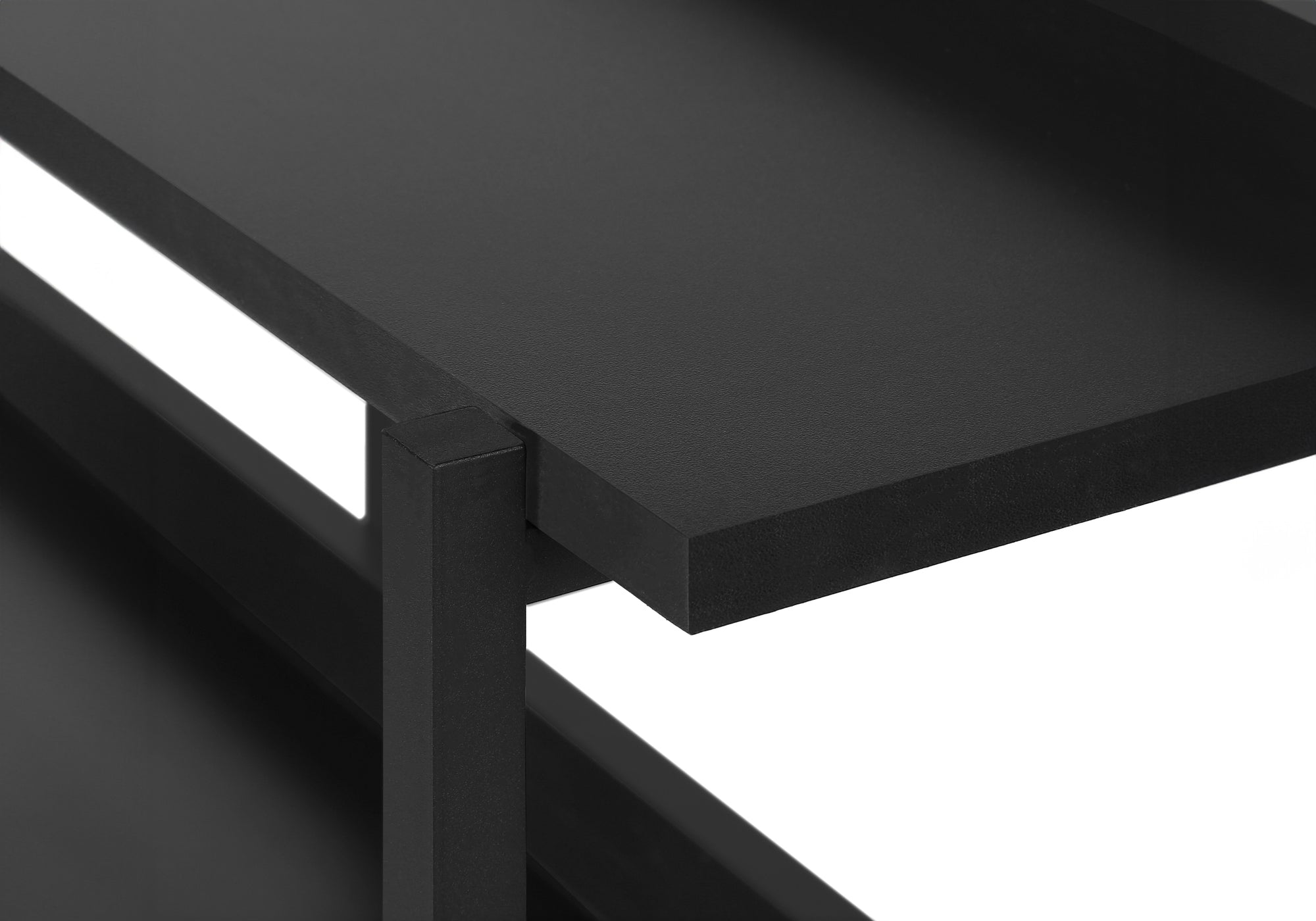 TABLE D'APPOINT - 48"L / CONSOLE NOIR / METAL NOIR – I 2219.