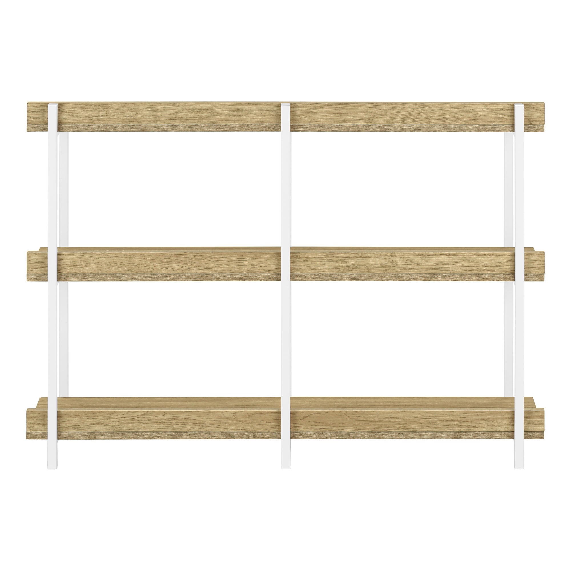 TABLE D'APPOINT - 48"L / CONSOLE NATUREL / METAL BLANC – I 2222.