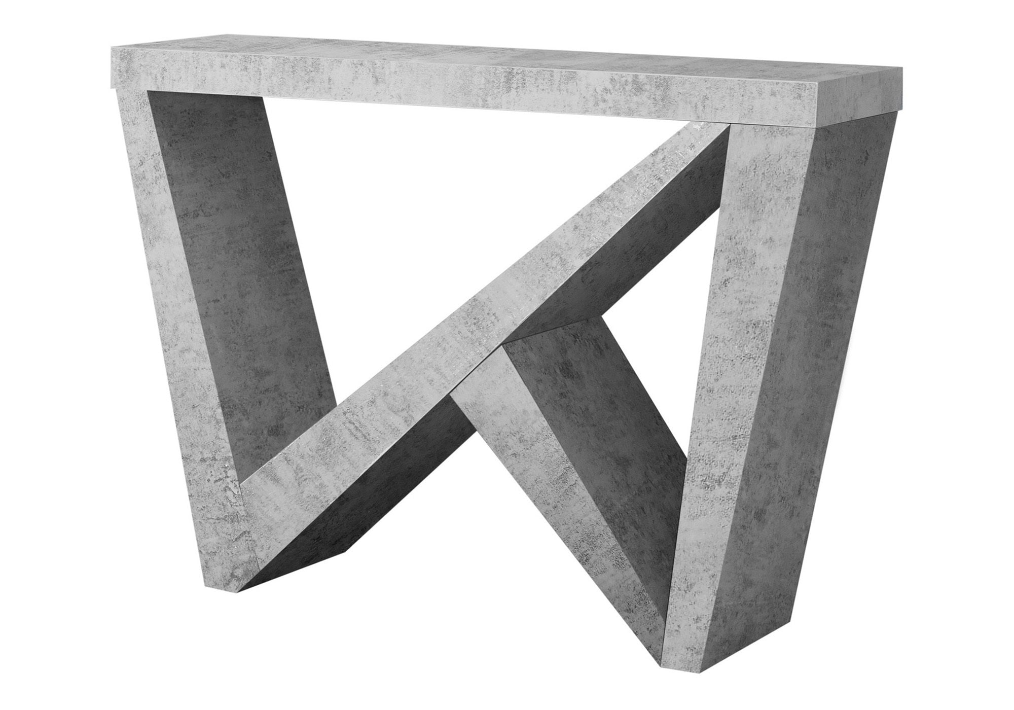 TABLE D'APPOINT - 48"L / CONSOLE D'ENTREE SIMILI-CIMENT – I 2436.