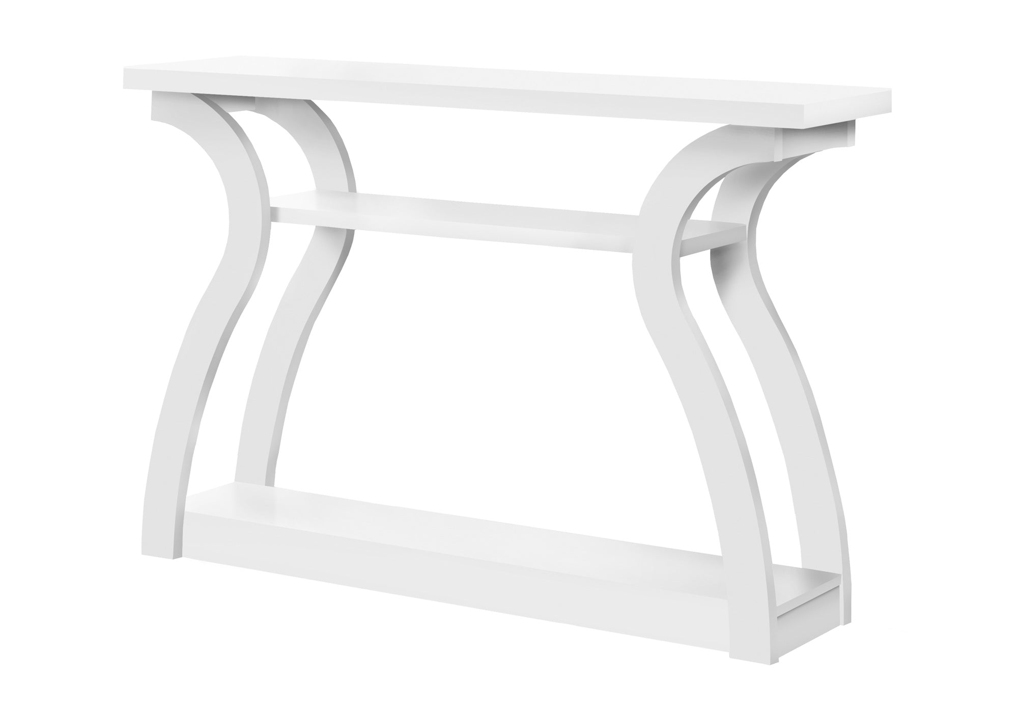 TABLE D'APPOINT - 47"L / CONSOLE D'ENTREE BLANC – I 2438.