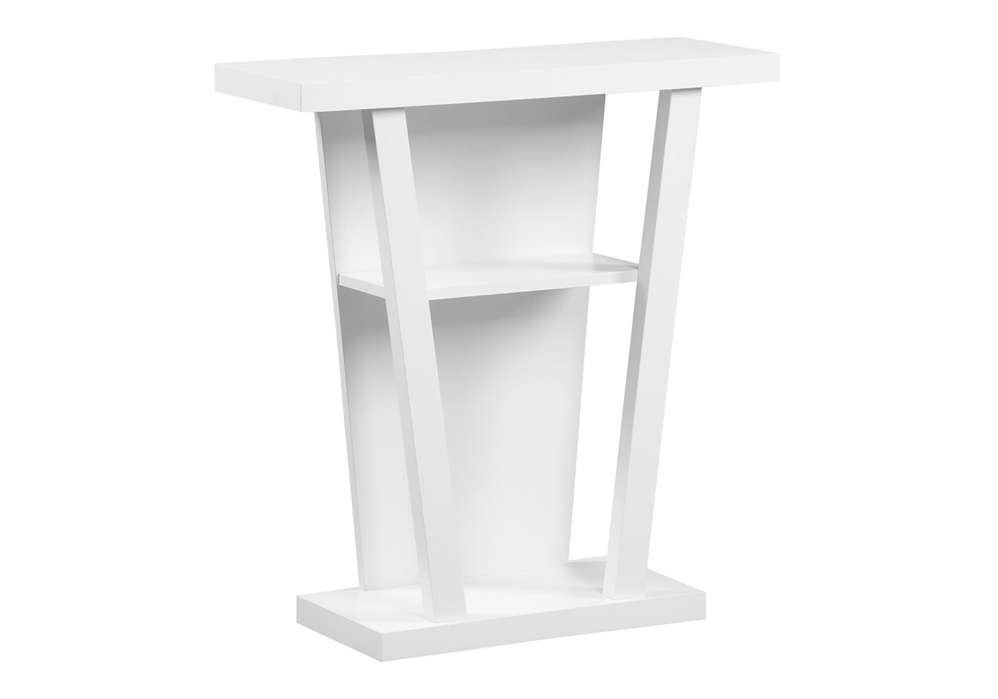 TABLE D'APPOINT - 32"L / CONSOLE D'ENTREE BLANCHE – I 2560.