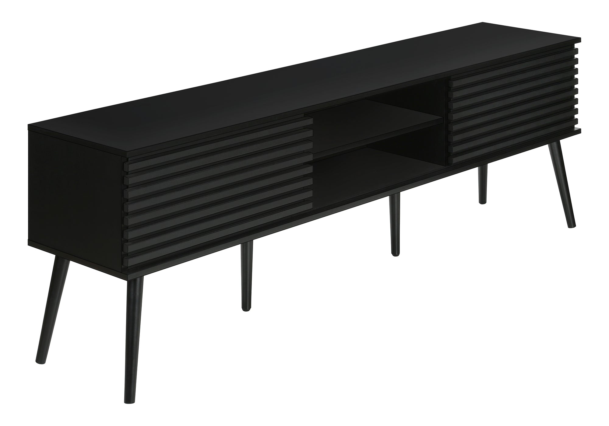 MEUBLE TV - 72"L / NOIR AVEC 2 PORTES – I 2783