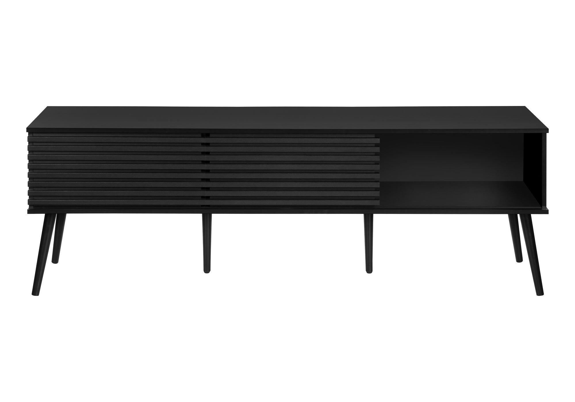 MEUBLE TV - 72"L / NOIR AVEC 2 PORTES – I 2783