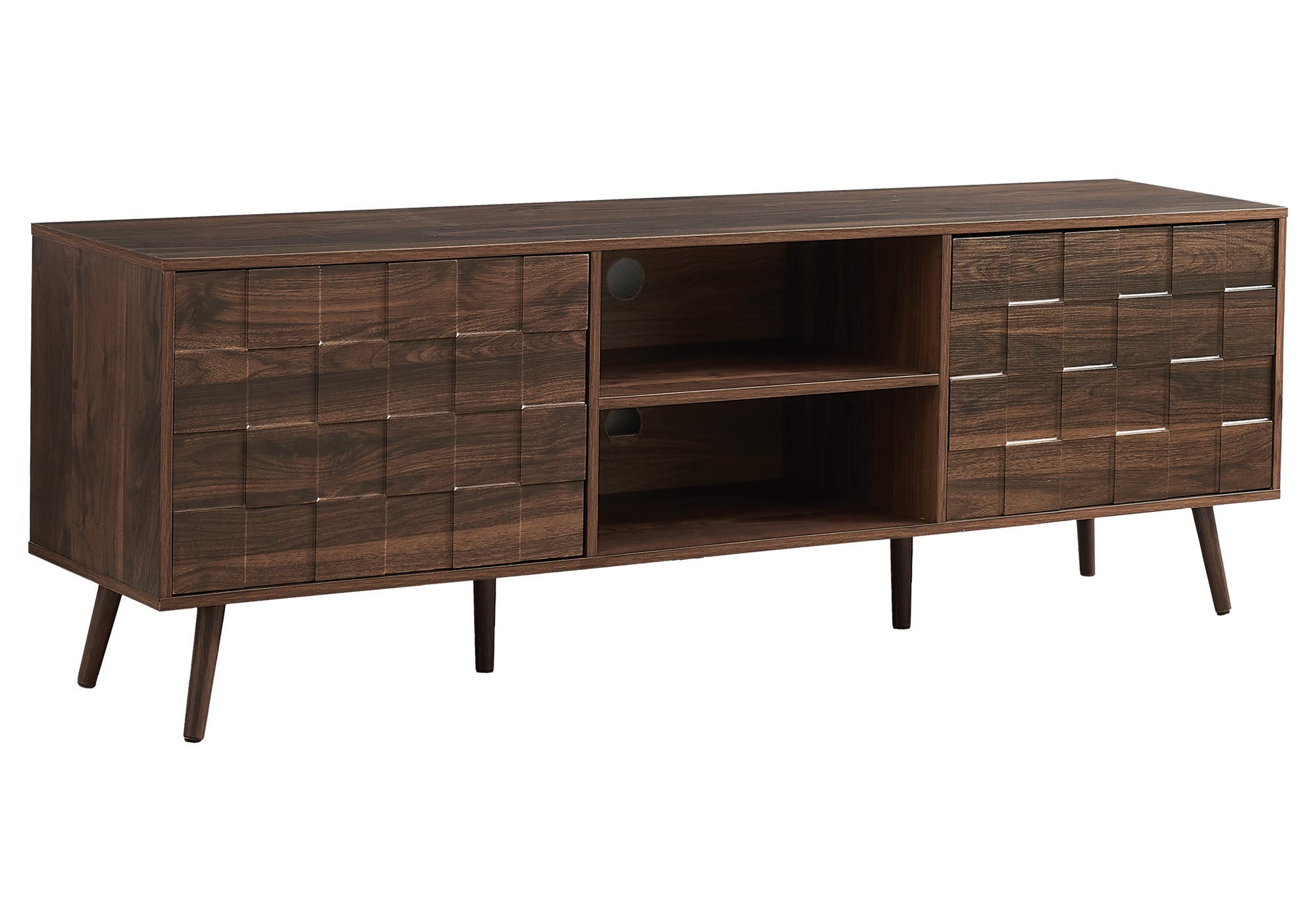MEUBLE TV - 72"L / NOYER FONCE – I 2787