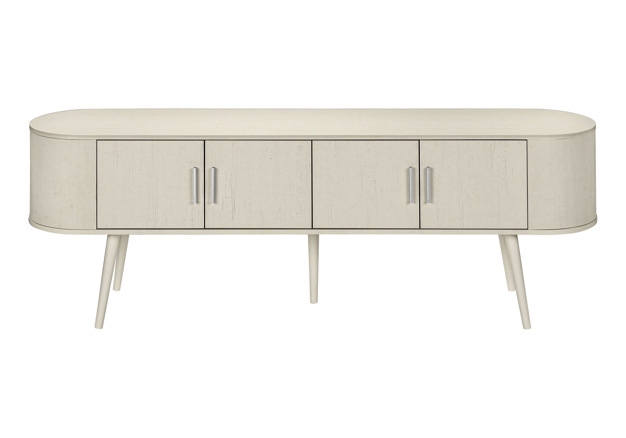 MEUBLE TV - 72"L / BLANC ANTIQUE AVEC 4 PORTES – I 2799