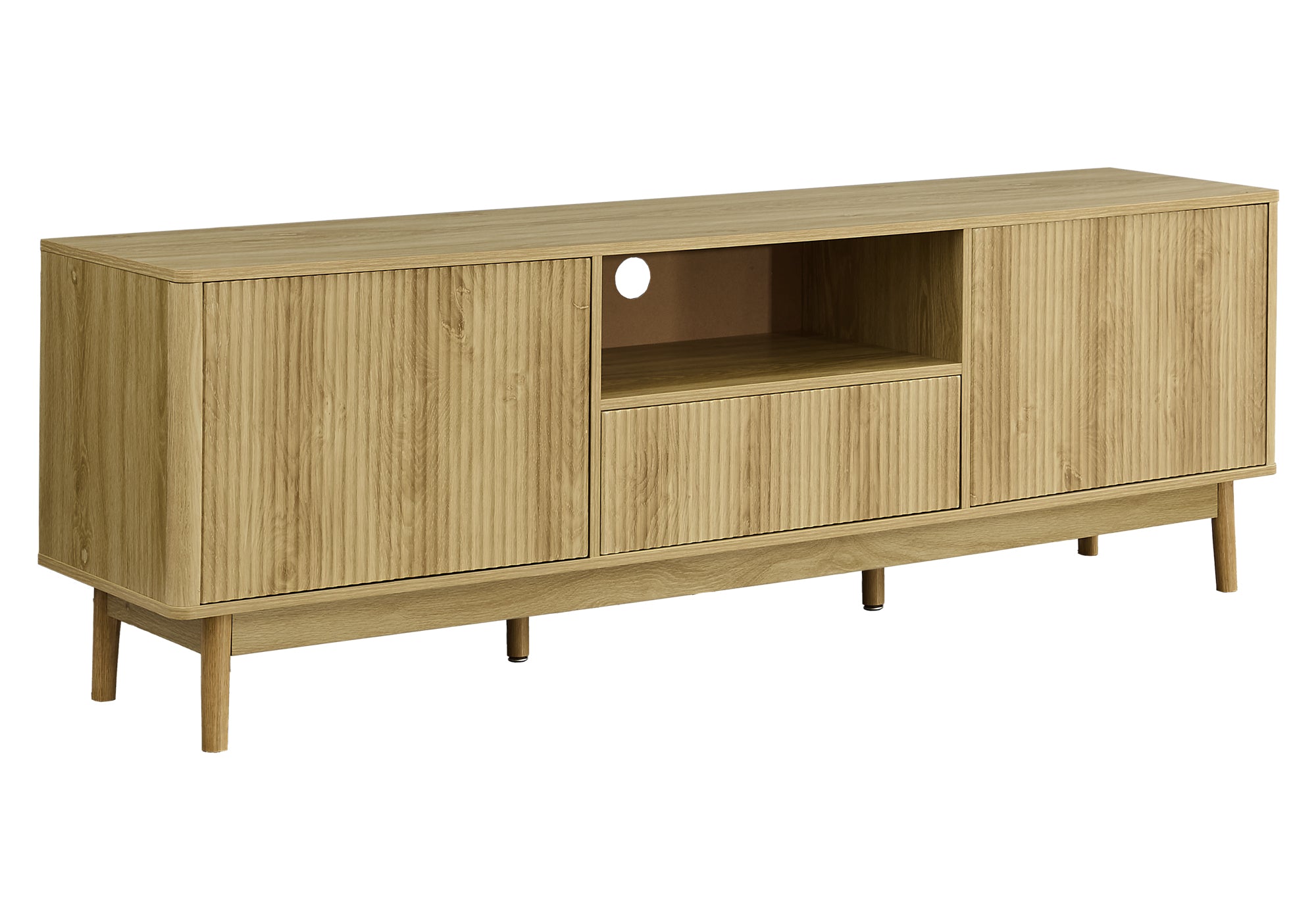 MEUBLE TV - 72"L / NOYER PALE – I 2834