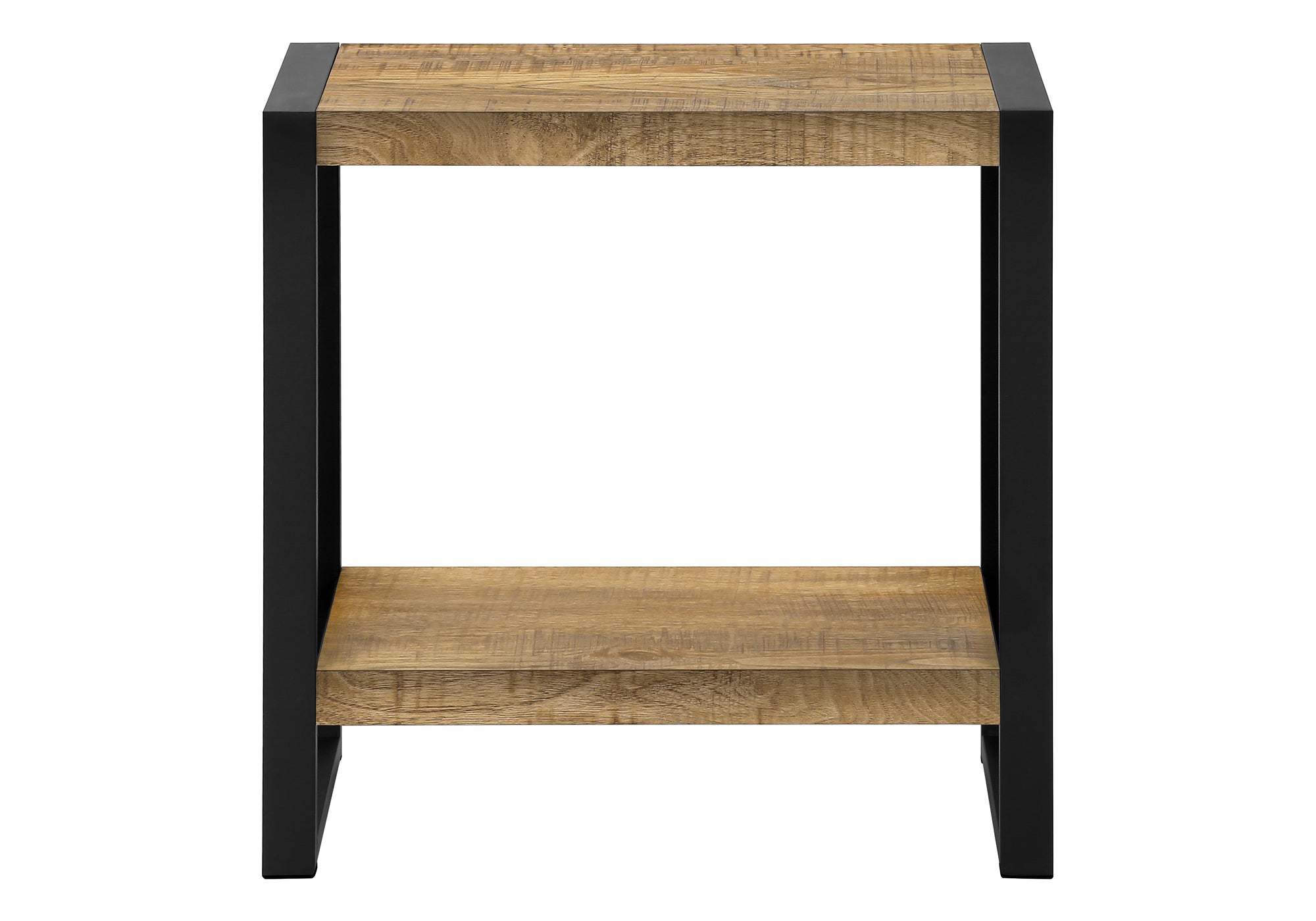 TABLE D'APPOINT - ASPECT BOIS DE MANGUE / METAL NOIR – I 2882