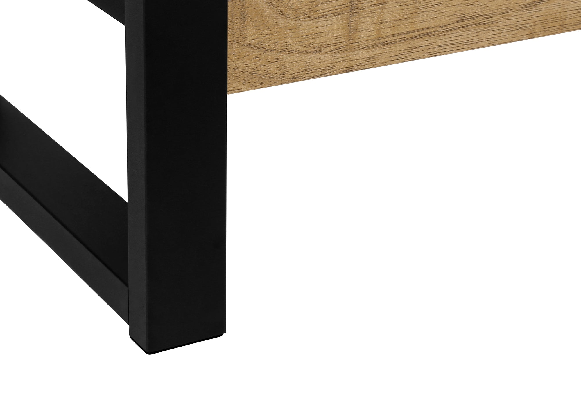 TABLE D'APPOINT - ASPECT BOIS DE MANGUE / METAL NOIR – I 2882