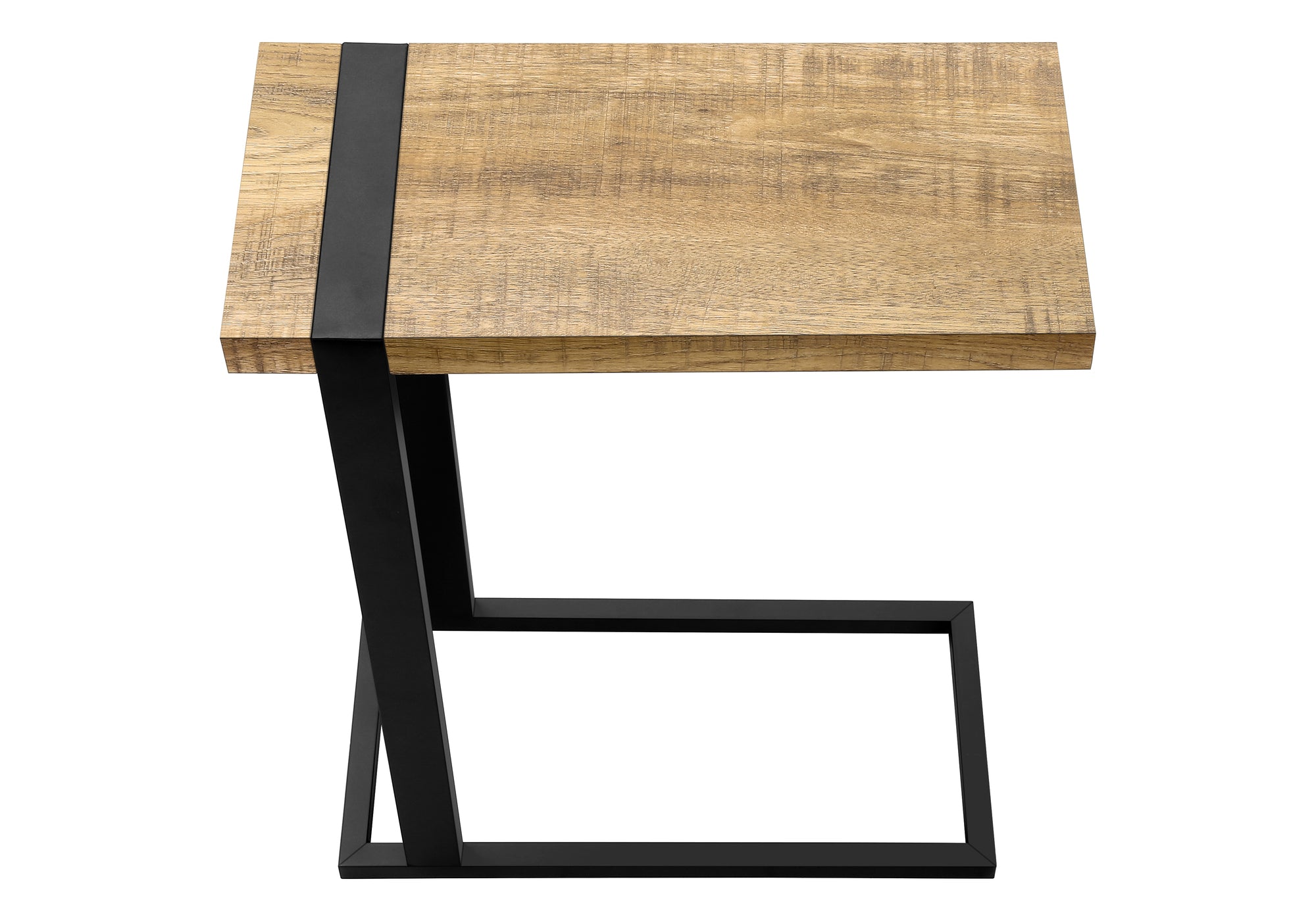TABLE D'APPOINT - ASPECT BOIS DE MANGUE / METAL NOIR – I 2883
