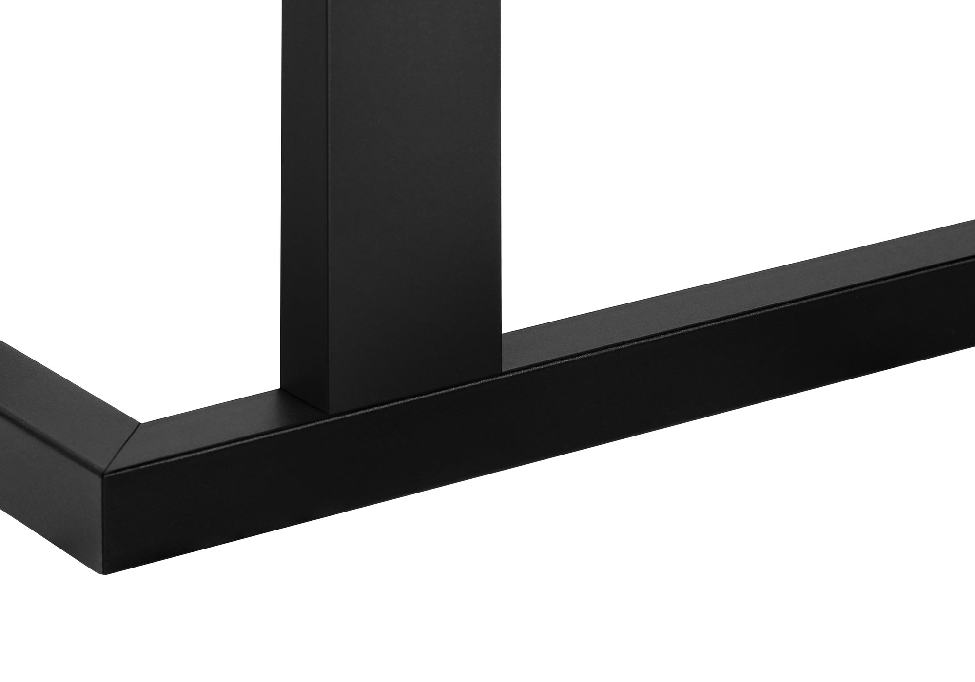 TABLE D'APPOINT - ASPECT BOIS DE MANGUE / METAL NOIR – I 2883
