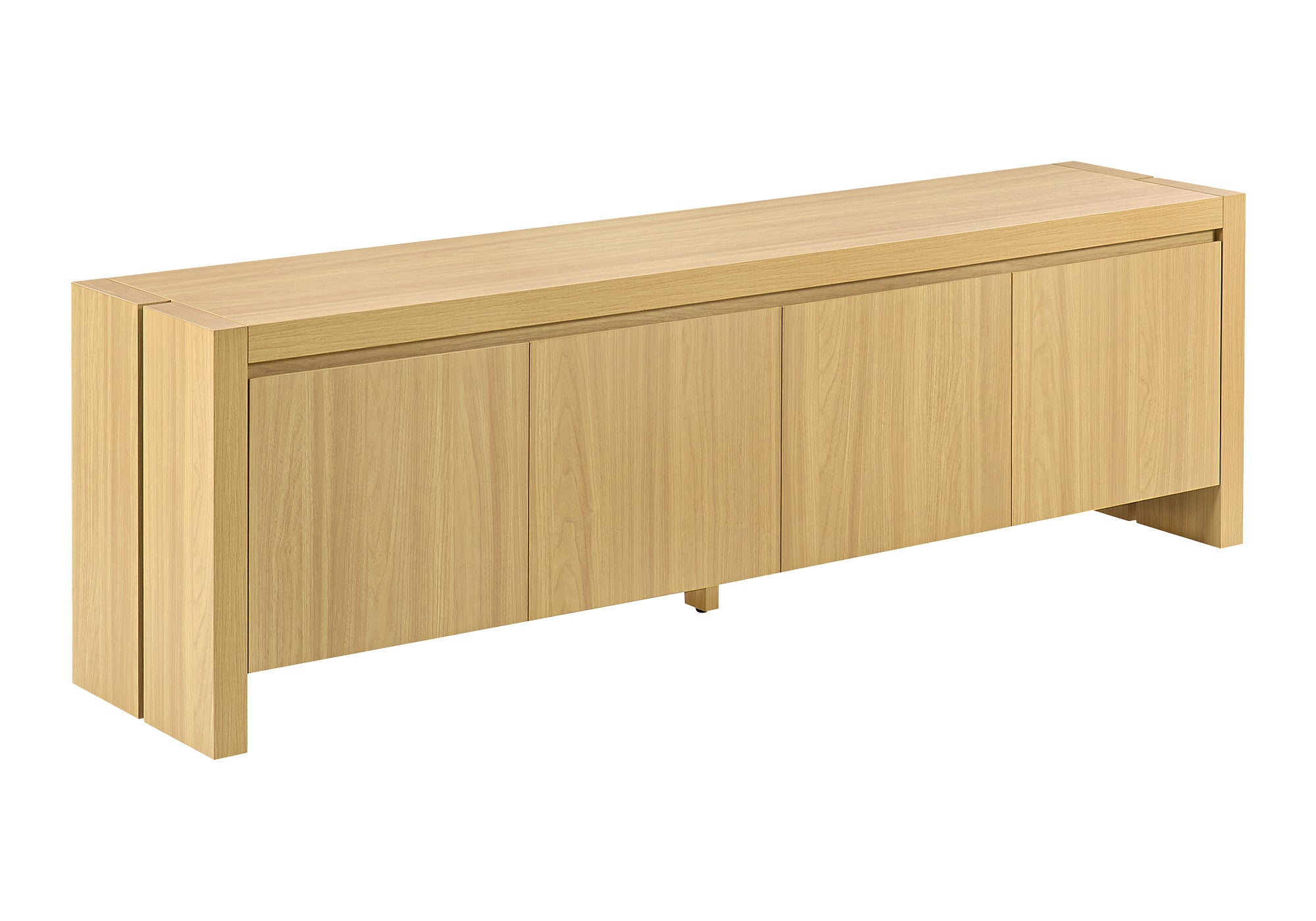 MEUBLE TV - 72"L / NATUREL SIMILI-BOIS AVEC 4 PORTES – I 2885