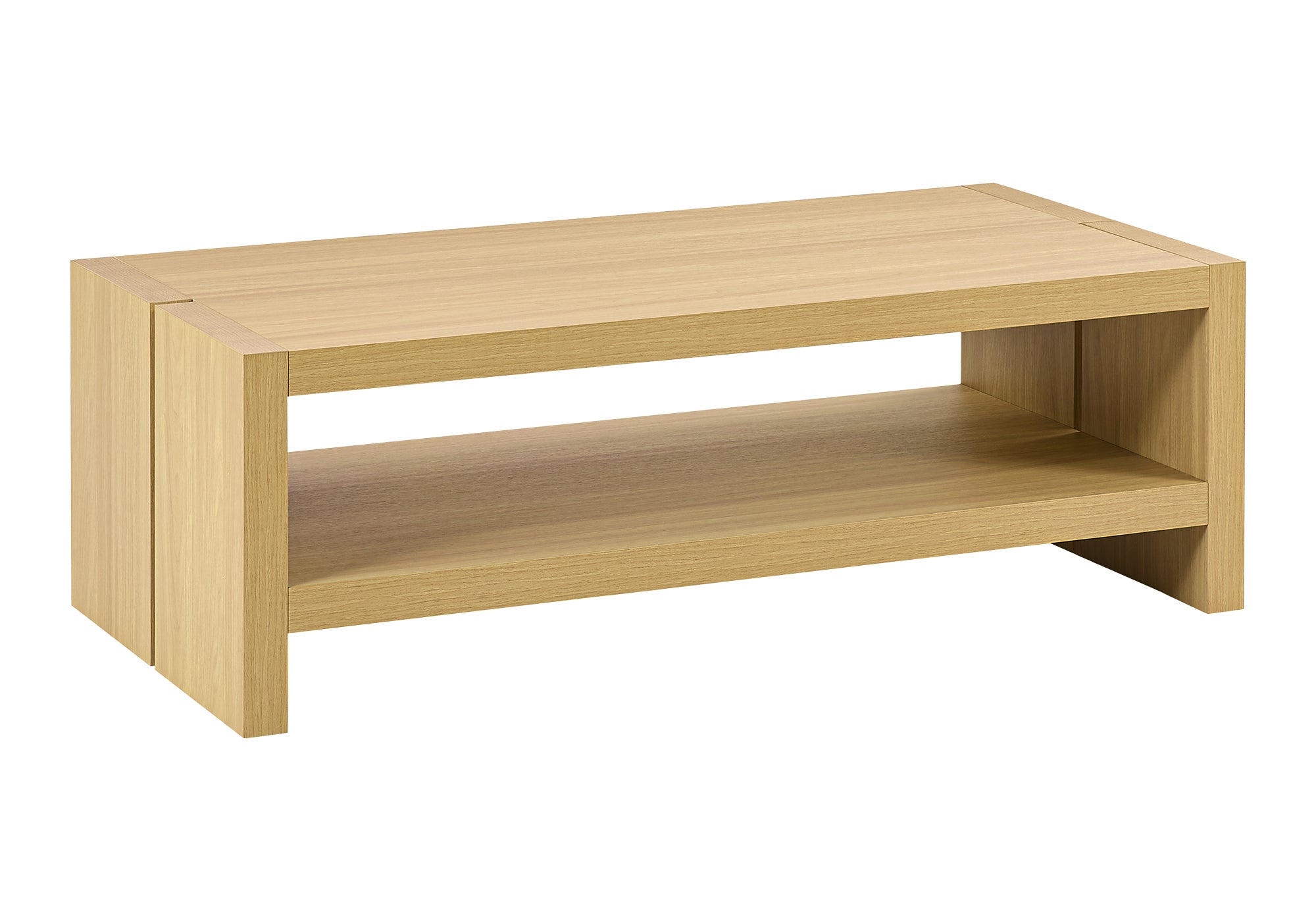 TABLE DE SALON - 48"L / CHENE NATUREL / ETAGERE INFERIEURE – I 2886