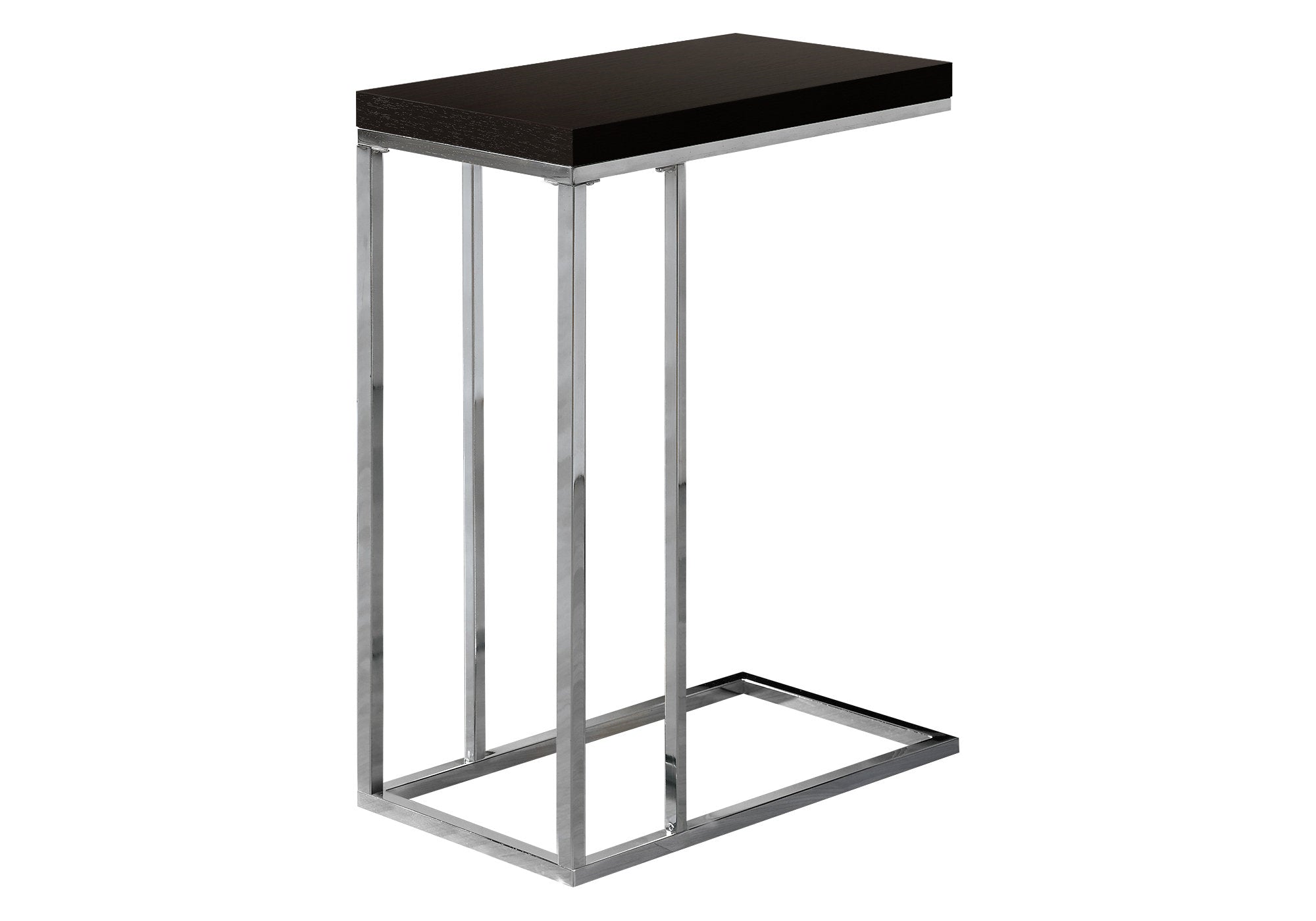 TABLE DE CHEVET - ESPRESSO / METAL CHROME – I 3007.