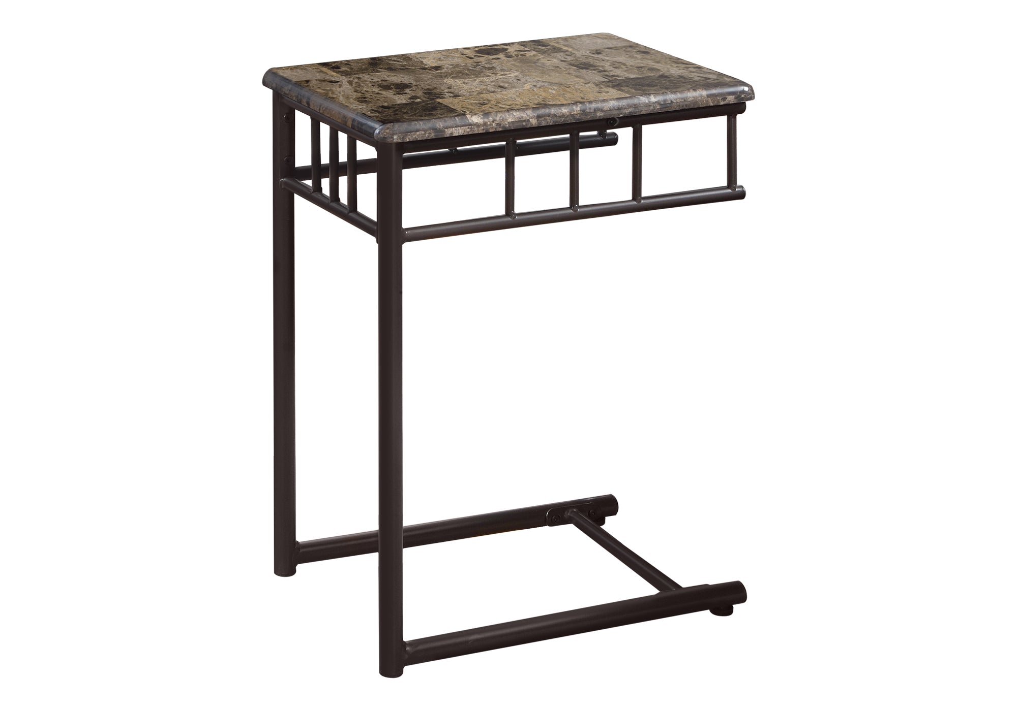 TABLE DE CHEVET - MARBRE ESPRESSO / METAL BRONZE – I 3043.