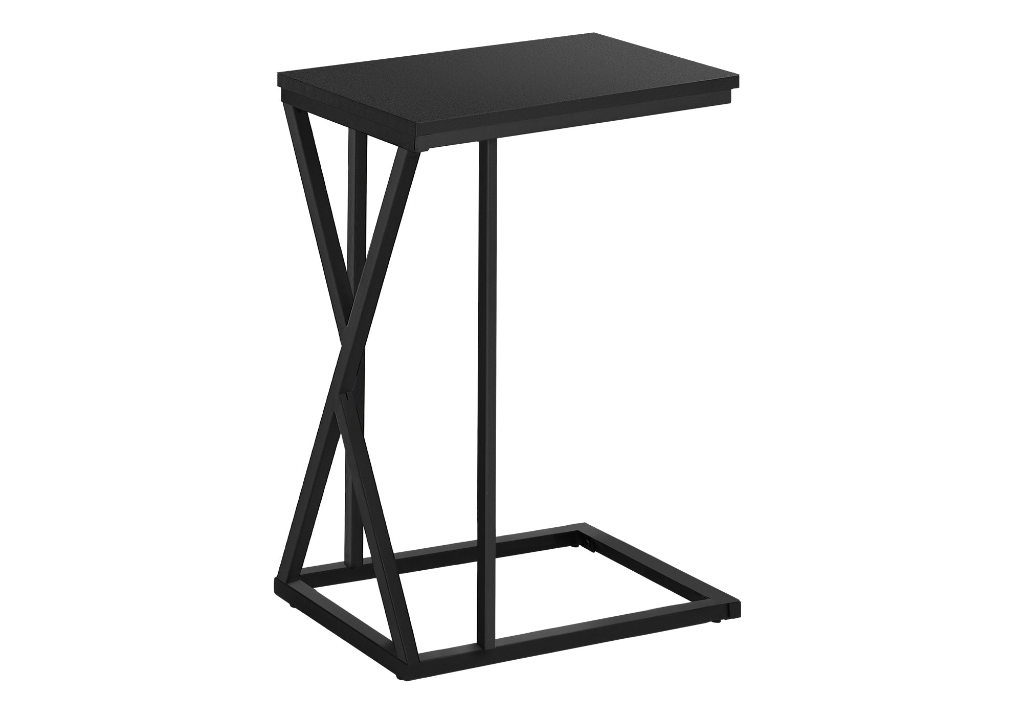 TABLE DE CHEVET - 25"H / NOIR / METAL NOIR – I 3247.