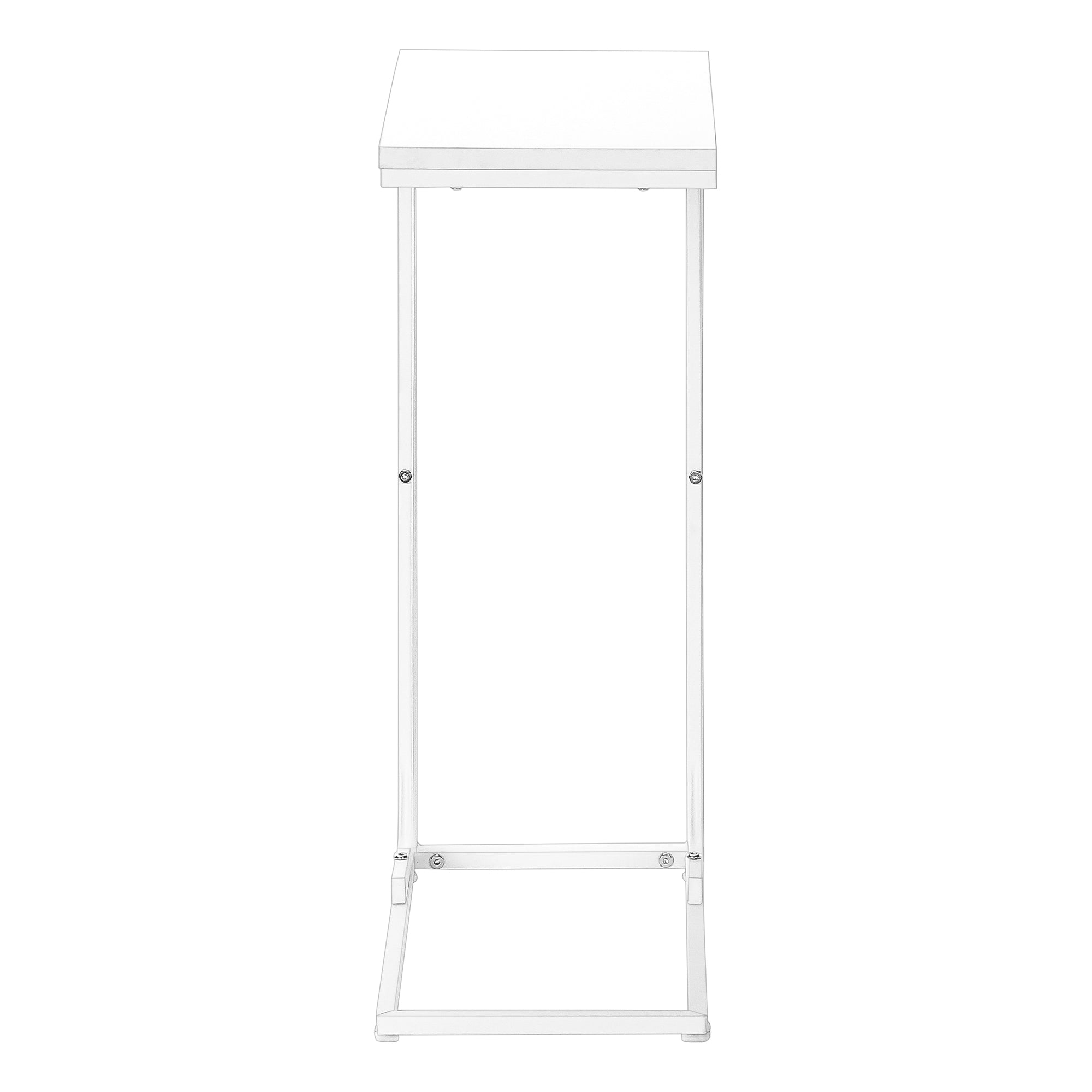 TABLE DE CHEVET - 25"H / BLANC / METAL BLANC – I 3478.