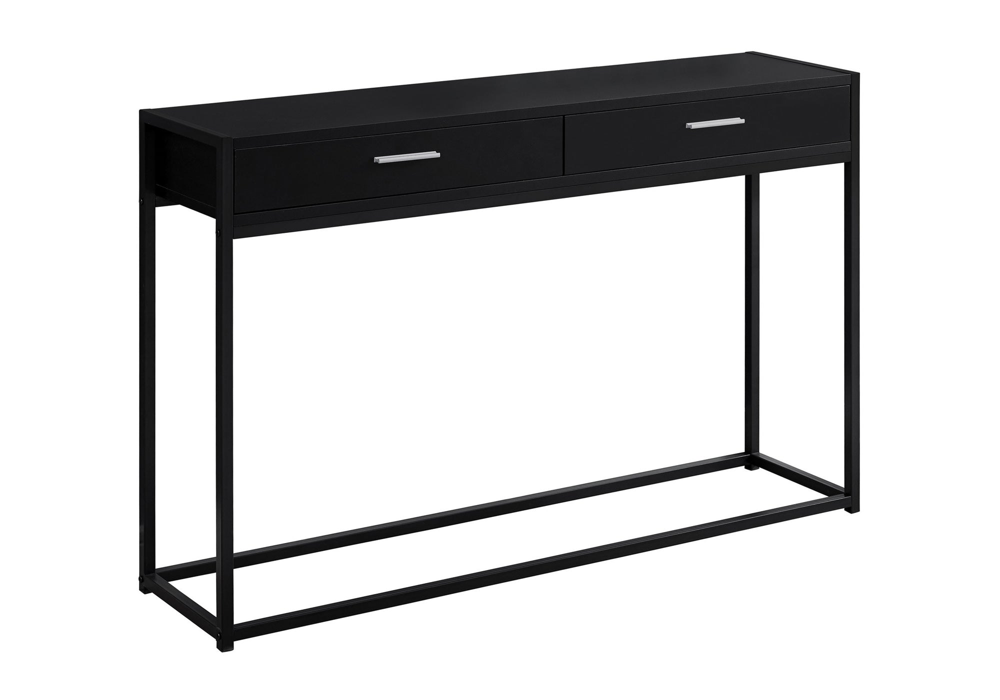 TABLE D'APPOINT - 48"L / CONSOLE D'ENTREE NOIR – I 3512.