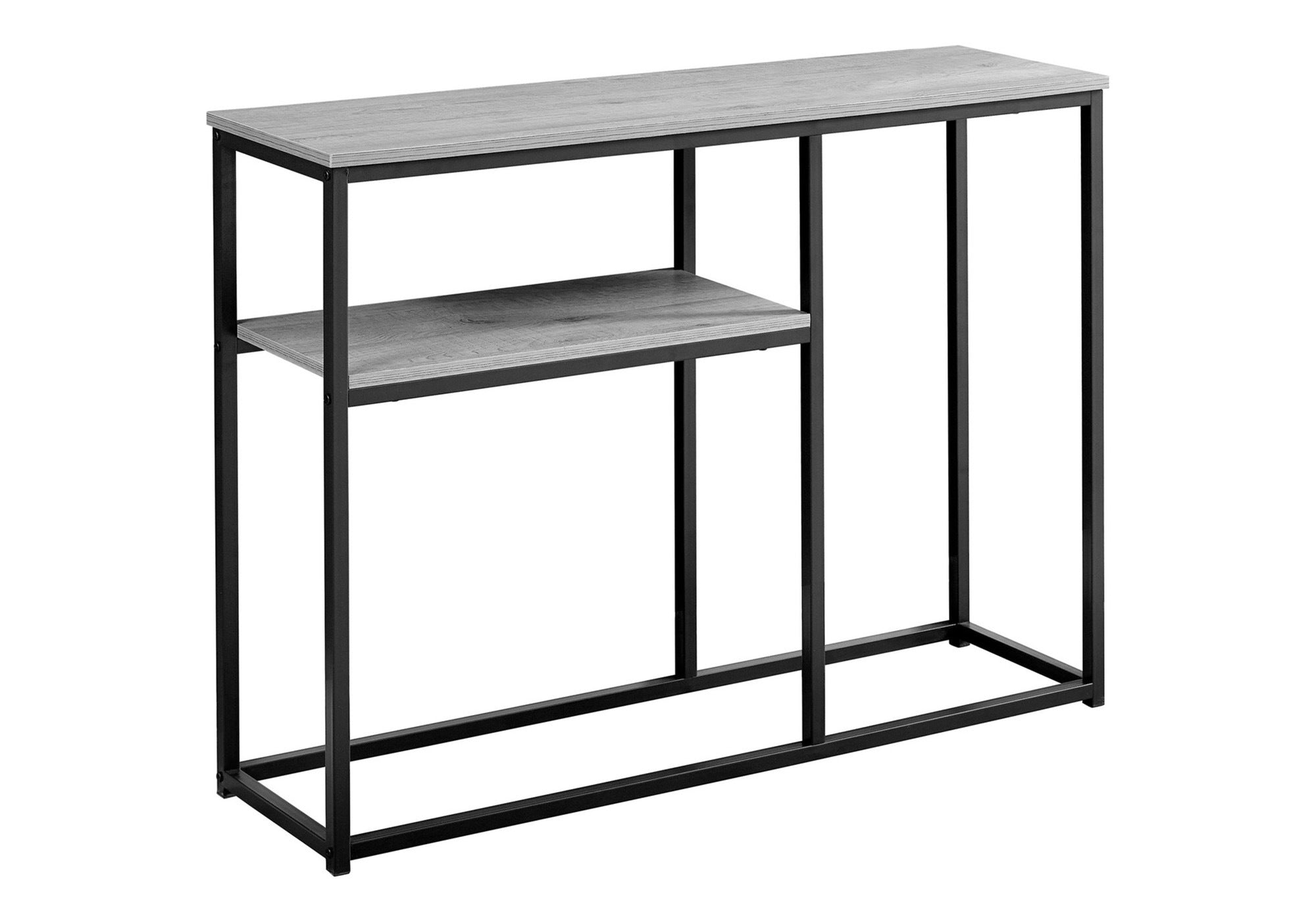 TABLE D'APPOINT - 42"L / CONSOLE D'ENTREE GRIS / NOIR – I 3514.