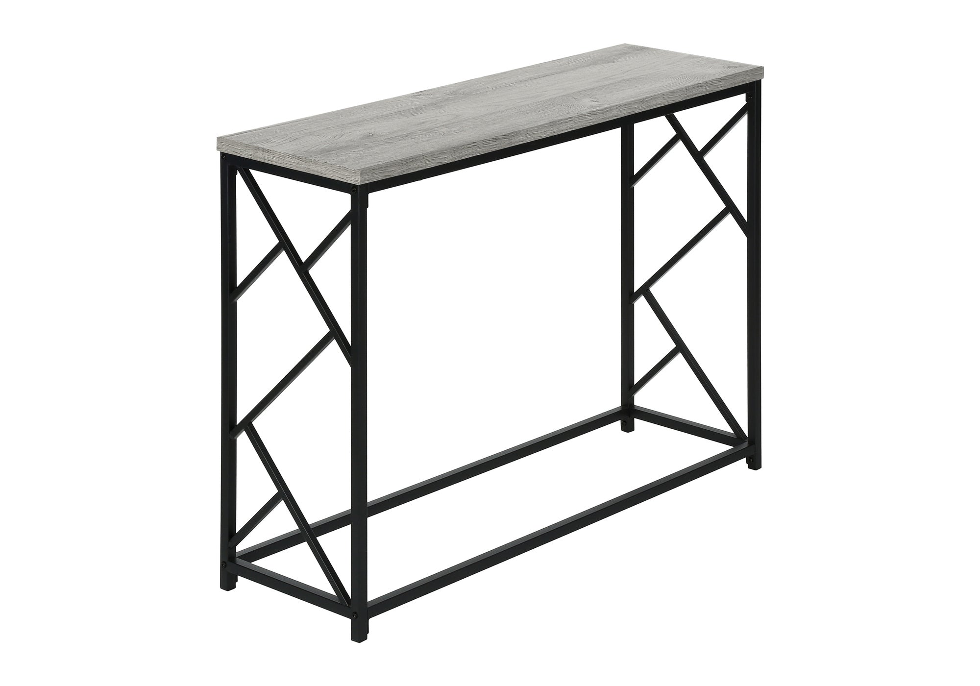 TABLE D'APPOINT - 44"L / CONSOLE D'ENTREE GRIS / NOIR – I 3532.