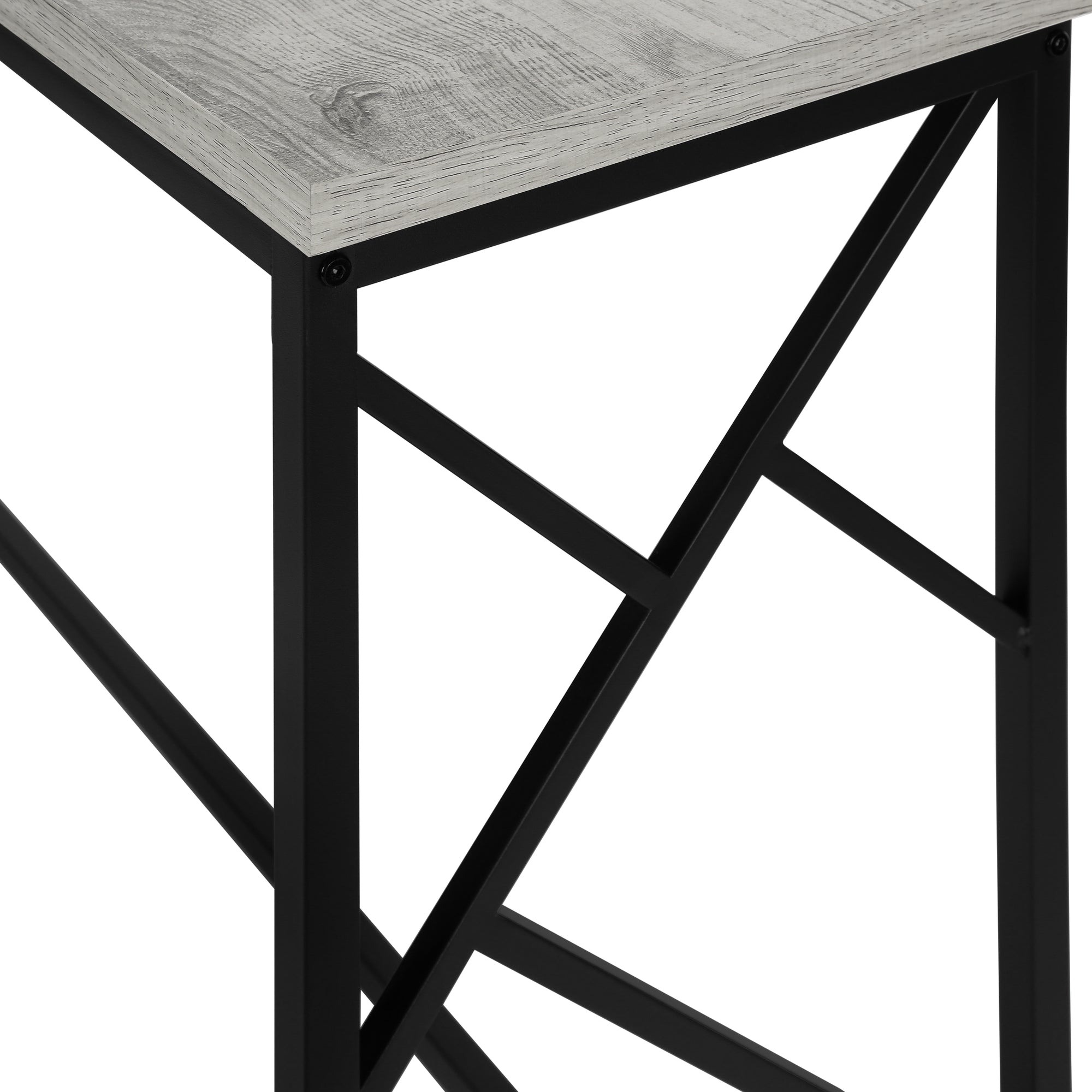 TABLE D'APPOINT - 44"L / CONSOLE D'ENTREE GRIS / NOIR – I 3532.