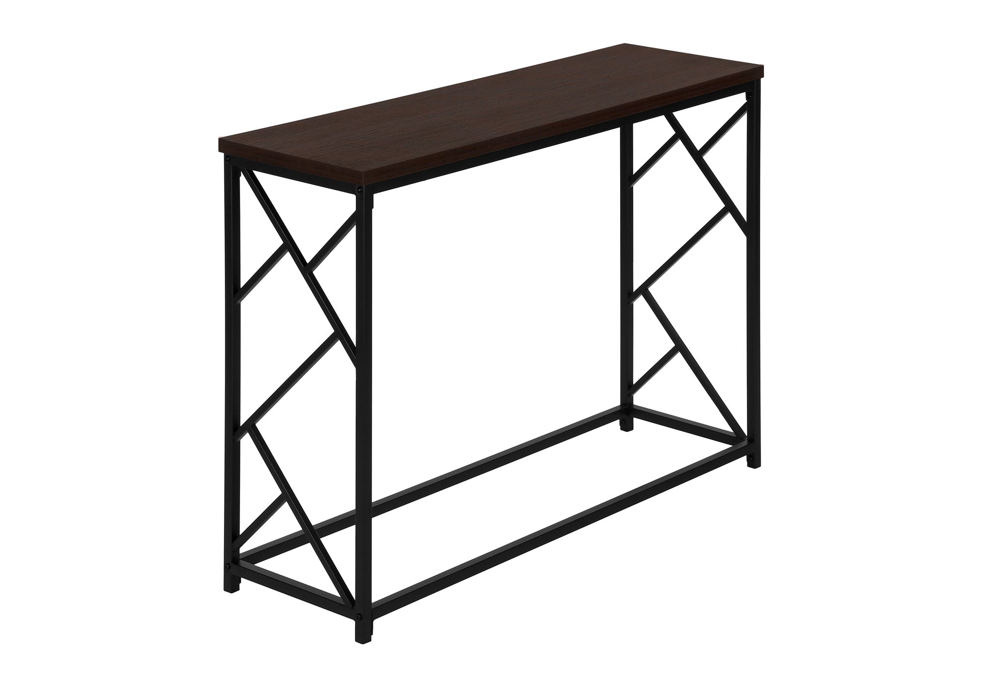 TABLE D'APPOINT - 44"L / CONSOLE D'ENTREE ESPRESSO / NOIR – I 3534.