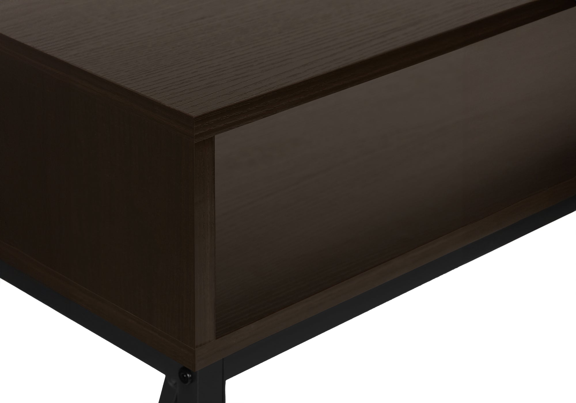 TABLE D'APPOINT - 48"L / CONSOLE D'ENTREE ESPRESSO / NOIR – I 3574.