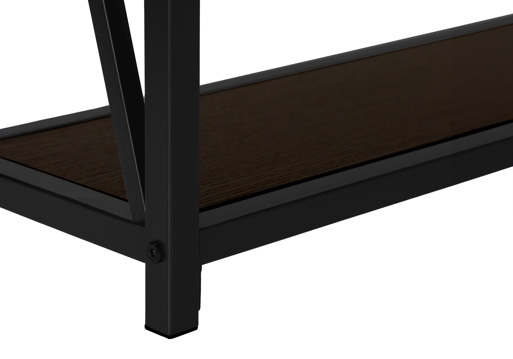 TABLE D'APPOINT - 48"L / CONSOLE D'ENTREE ESPRESSO / NOIR – I 3574.