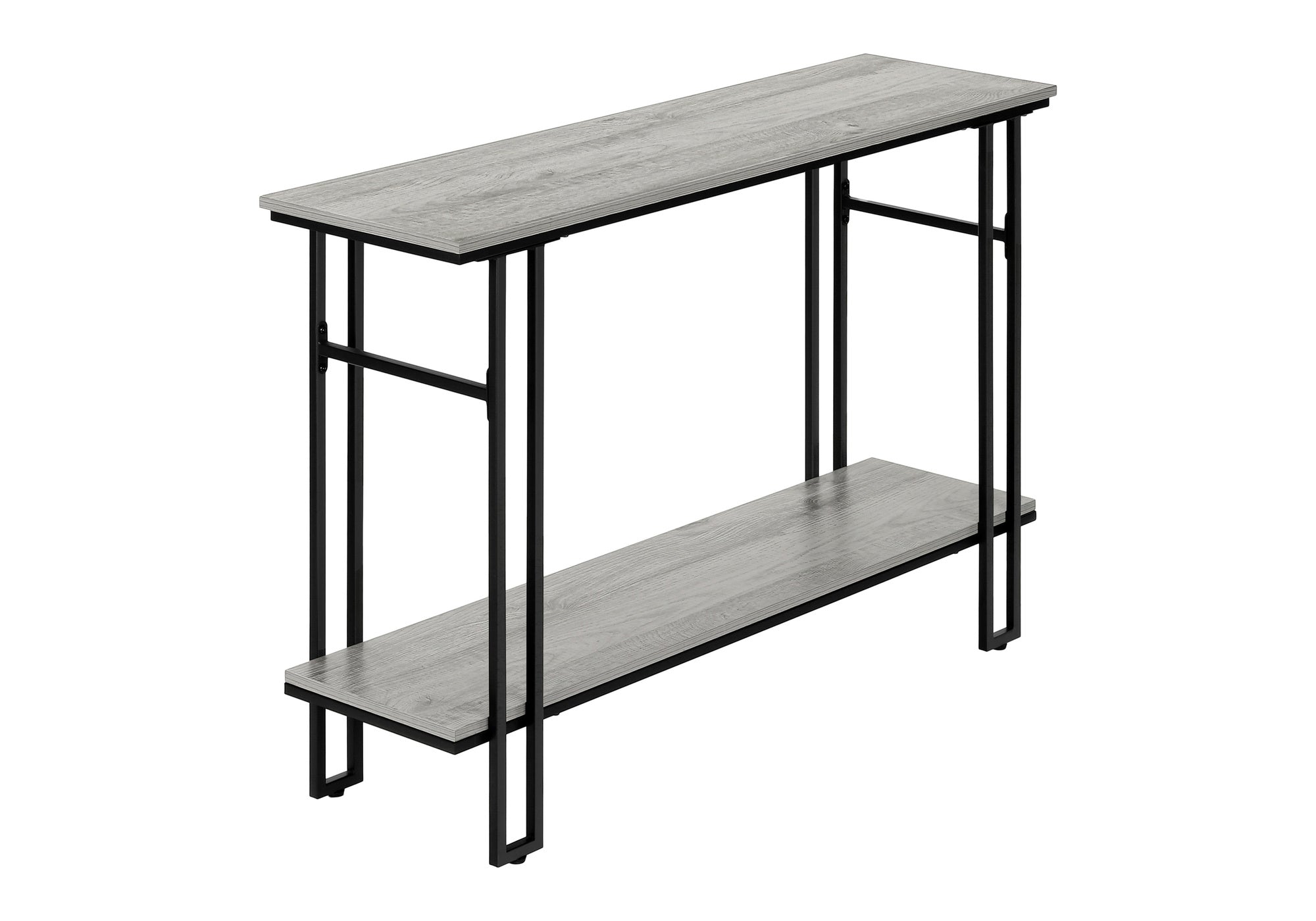 TABLE D'APPOINT - 48"L / CONSOLE D'ENTREE GRIS / NOIR – I 3576.