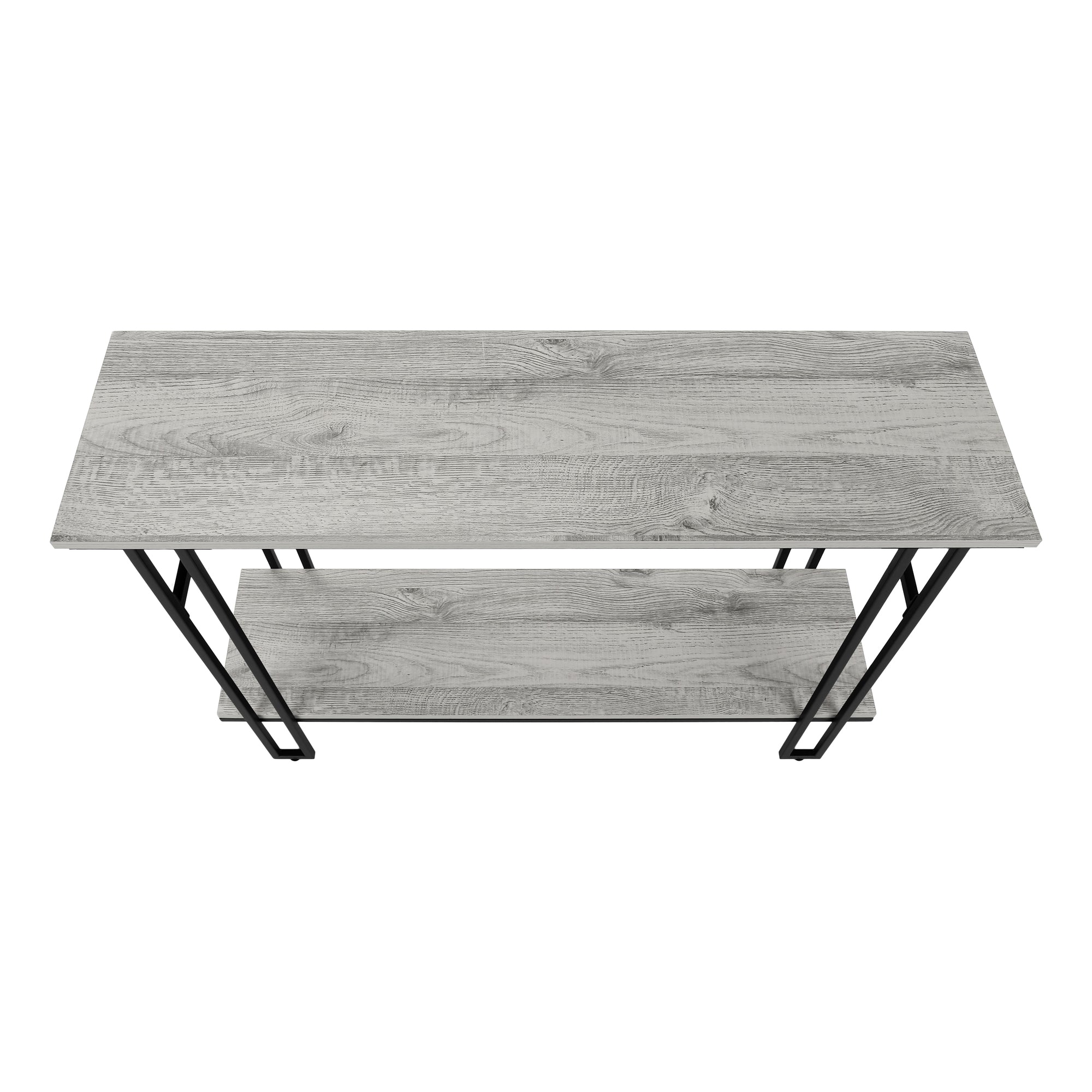 TABLE D'APPOINT - 48"L / CONSOLE D'ENTREE GRIS / NOIR – I 3576.