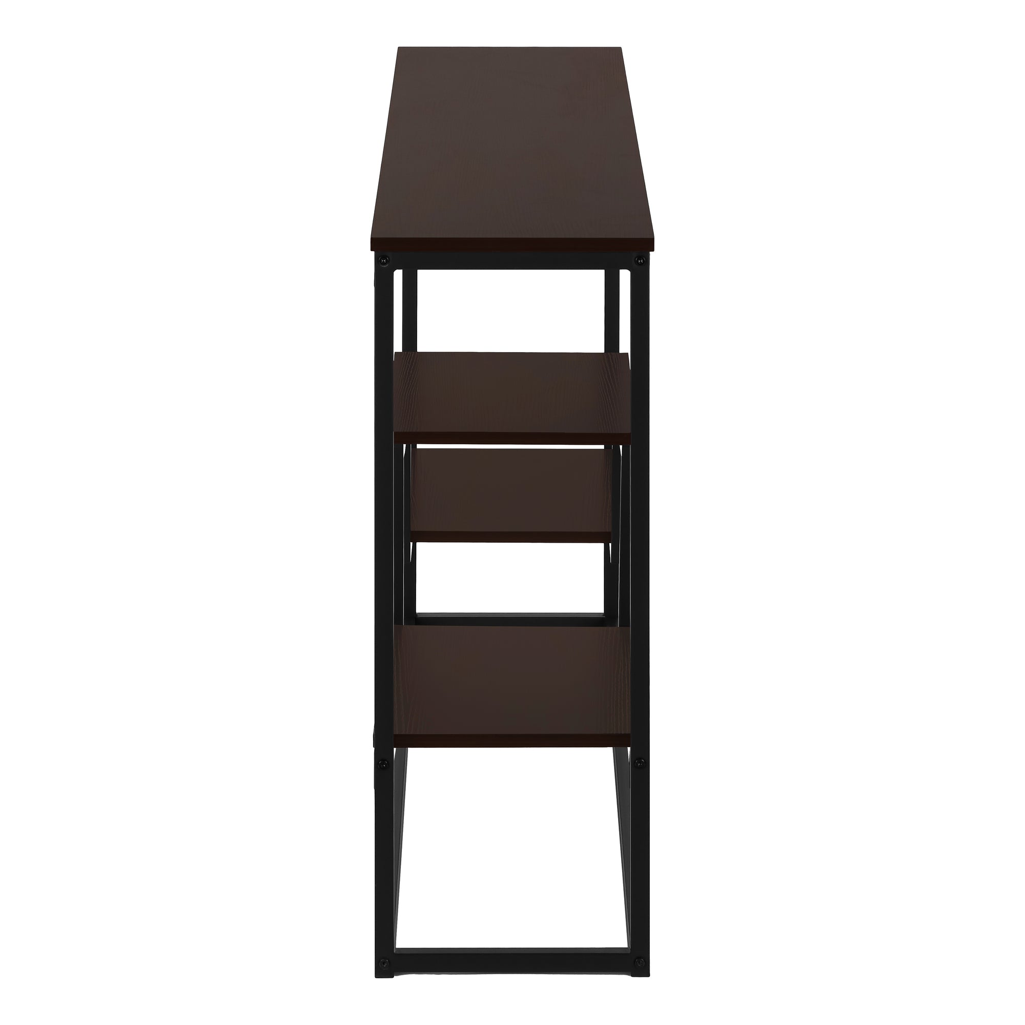 TABLE D'APPOINT - 48"L / CONSOLE D'ENTREE ESPRESSO / NOIR – I 3582.