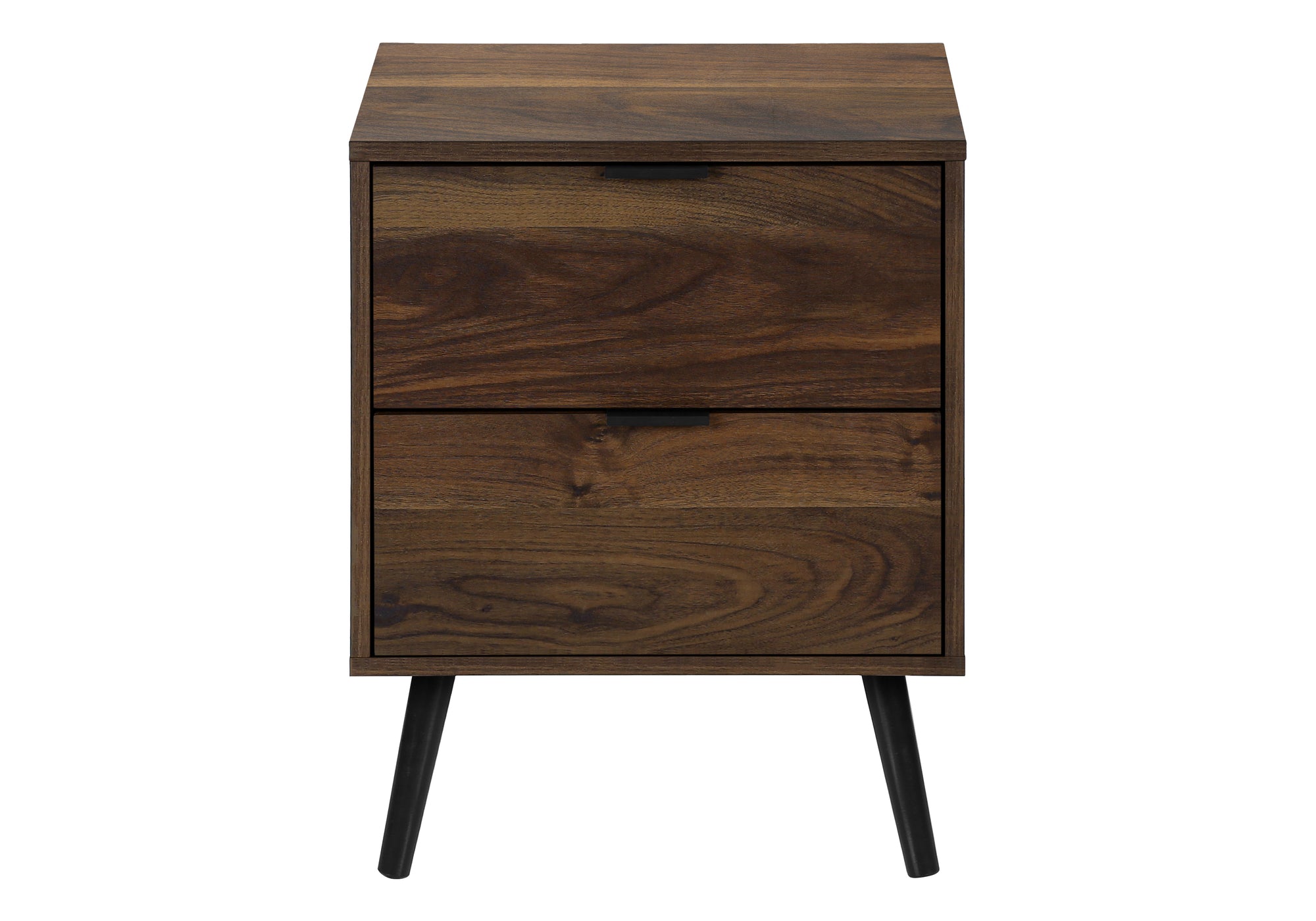 TABLE DE CHEVET - 24"H / NOYER AVEC 2 TIROIRS – I 3607.