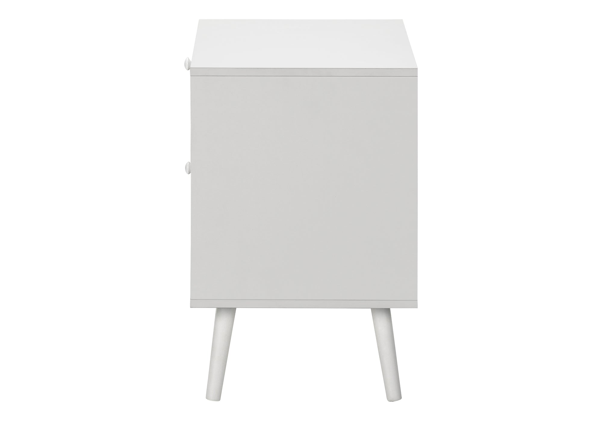 TABLE D'APPOINT - 24"H / BLANC AVEC 2 TIROIRS NOYER – I 3619