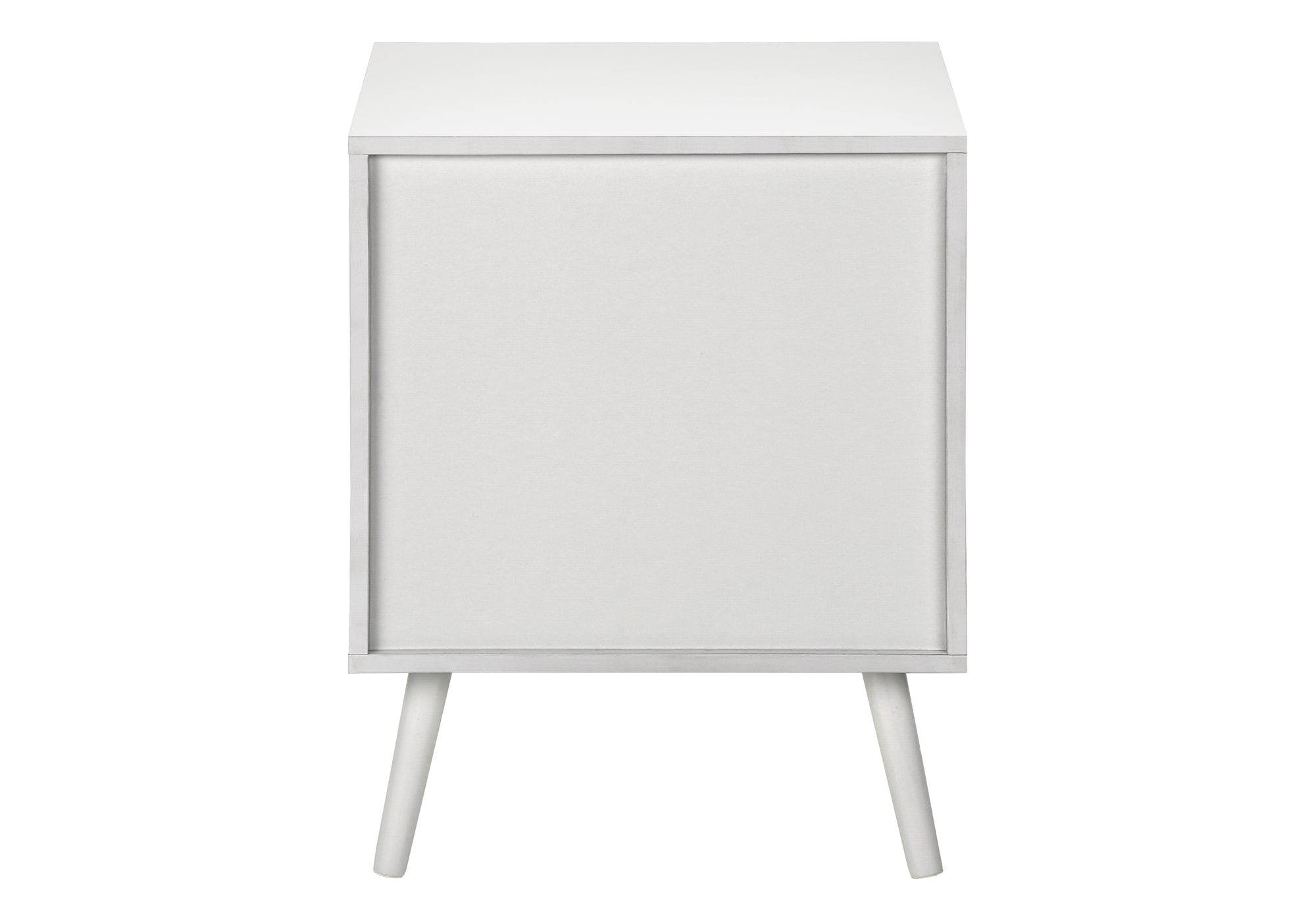 TABLE D'APPOINT - 24"H / BLANC AVEC 2 TIROIRS NOYER – I 3619
