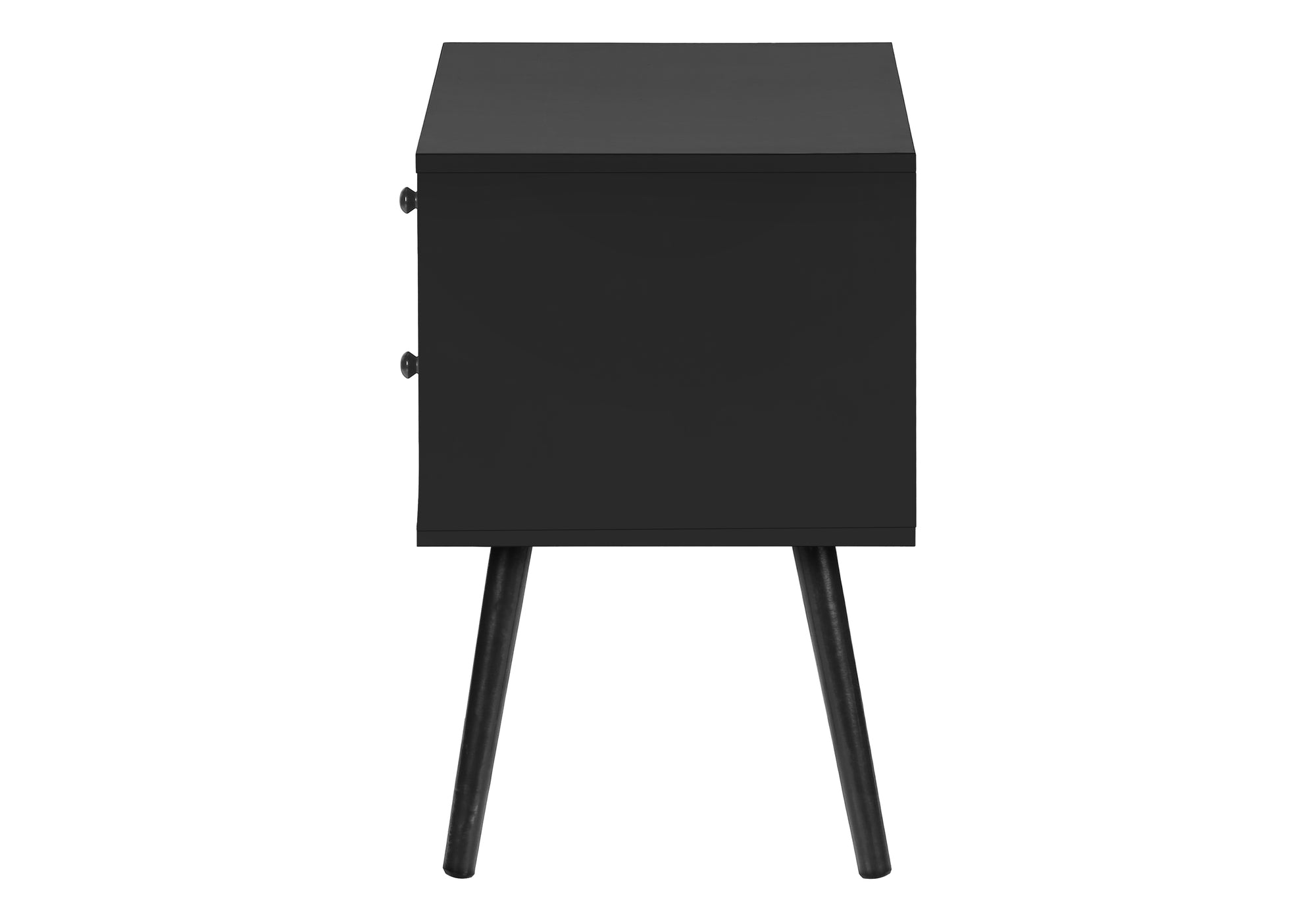 TABLE D'APPOINT - 24"H / NOIR AVEC 2 TIROIRS – I 3628