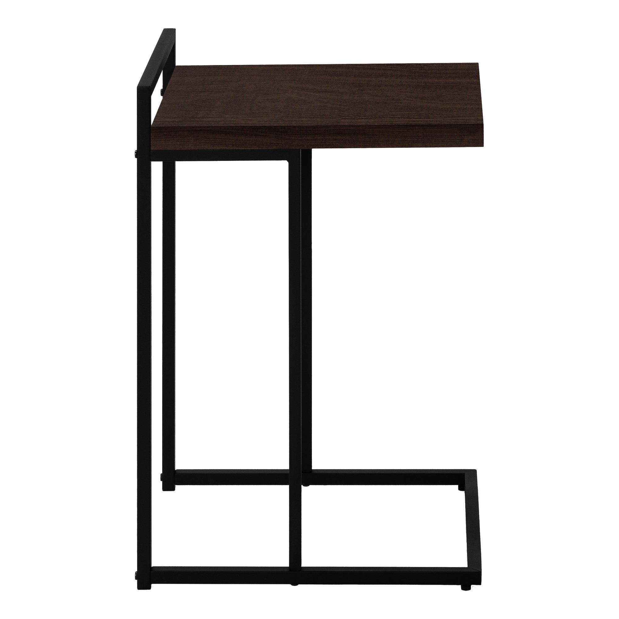 TABLE DE CHEVET - 25"H / ESPRESSO / METAL NOIR – I 3635.