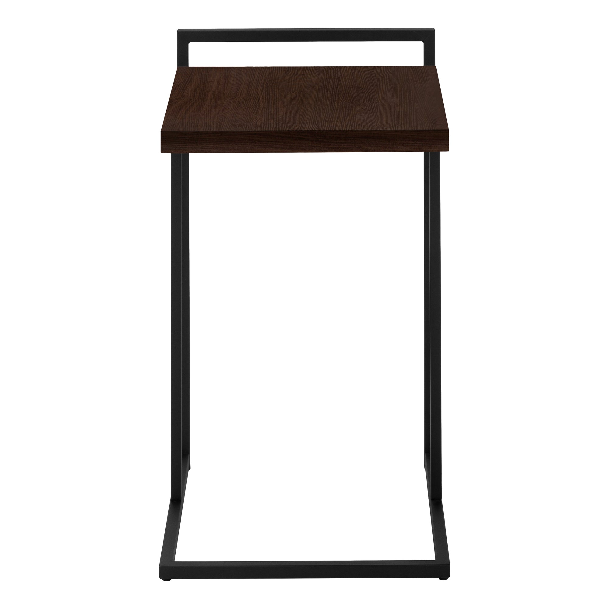 TABLE DE CHEVET - 25"H / ESPRESSO / METAL NOIR – I 3635.