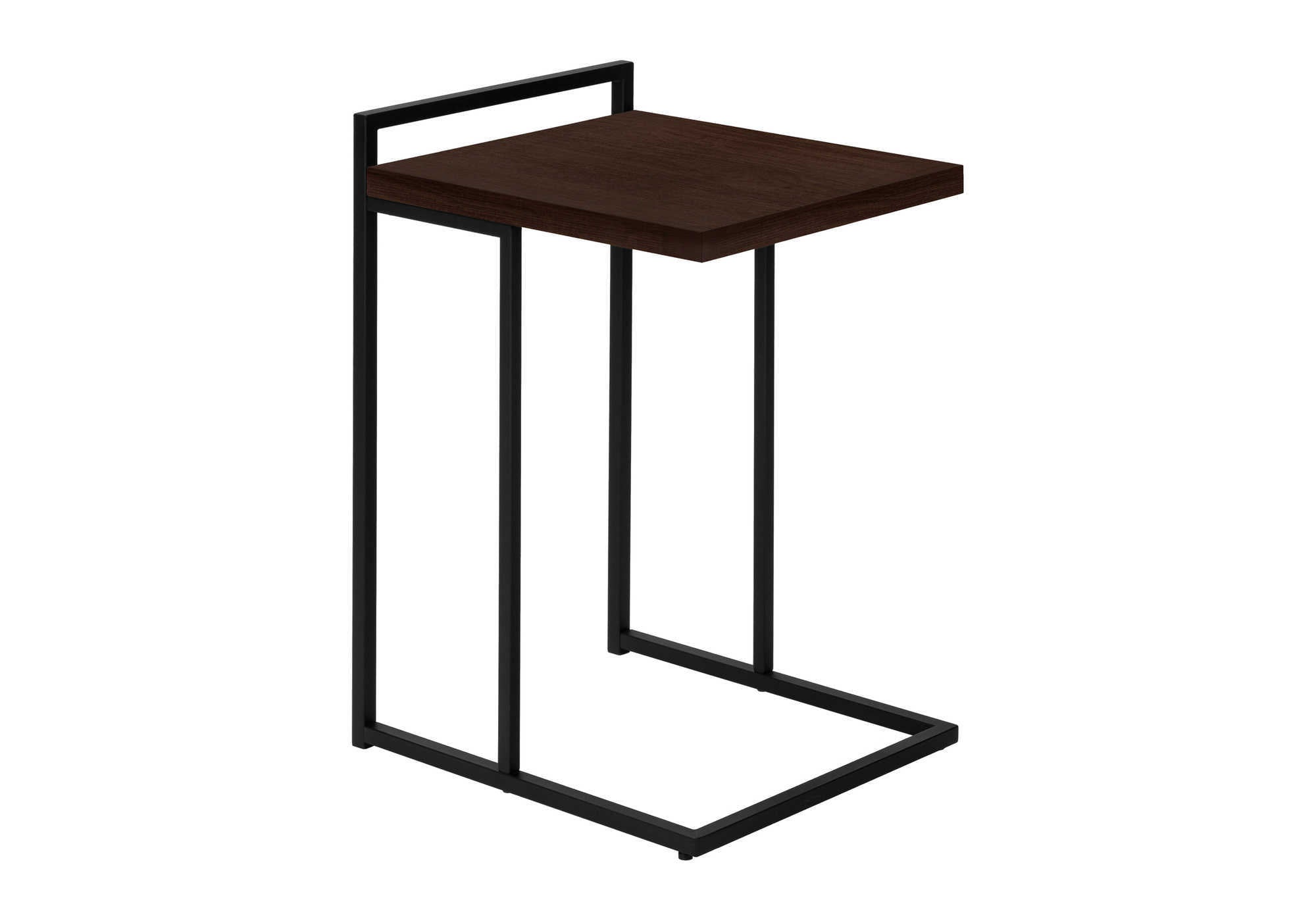 TABLE DE CHEVET - 25"H / ESPRESSO / METAL NOIR – I 3635.