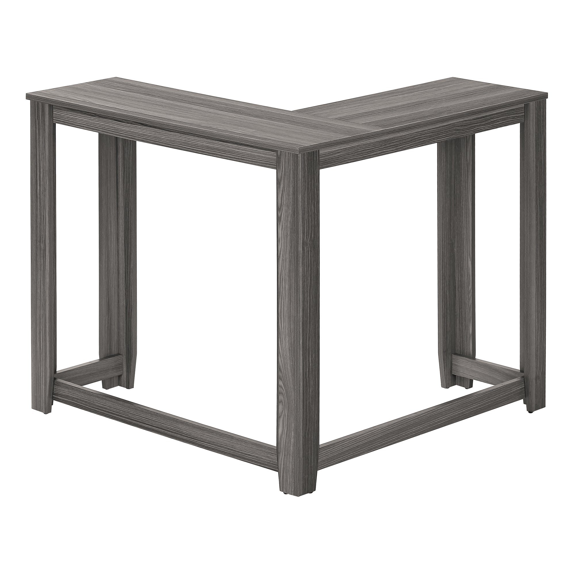 TABLE D'APPOINT - 48"L / CONSOLE DE COIN GRIS – I 3658.