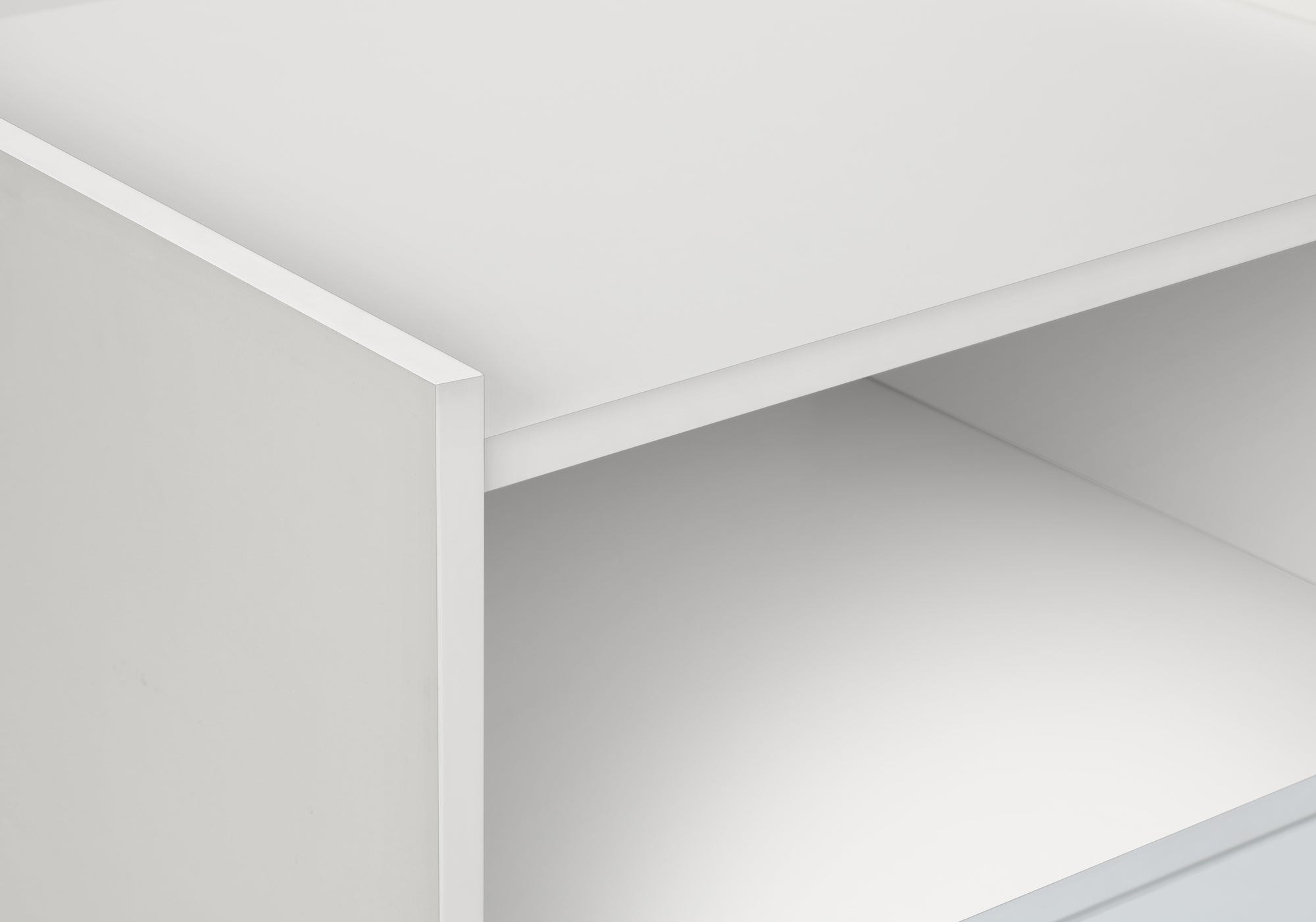 TABLE D'APPOINT - 24"H / BLANC AVEC 1 TIROIR – I 3666